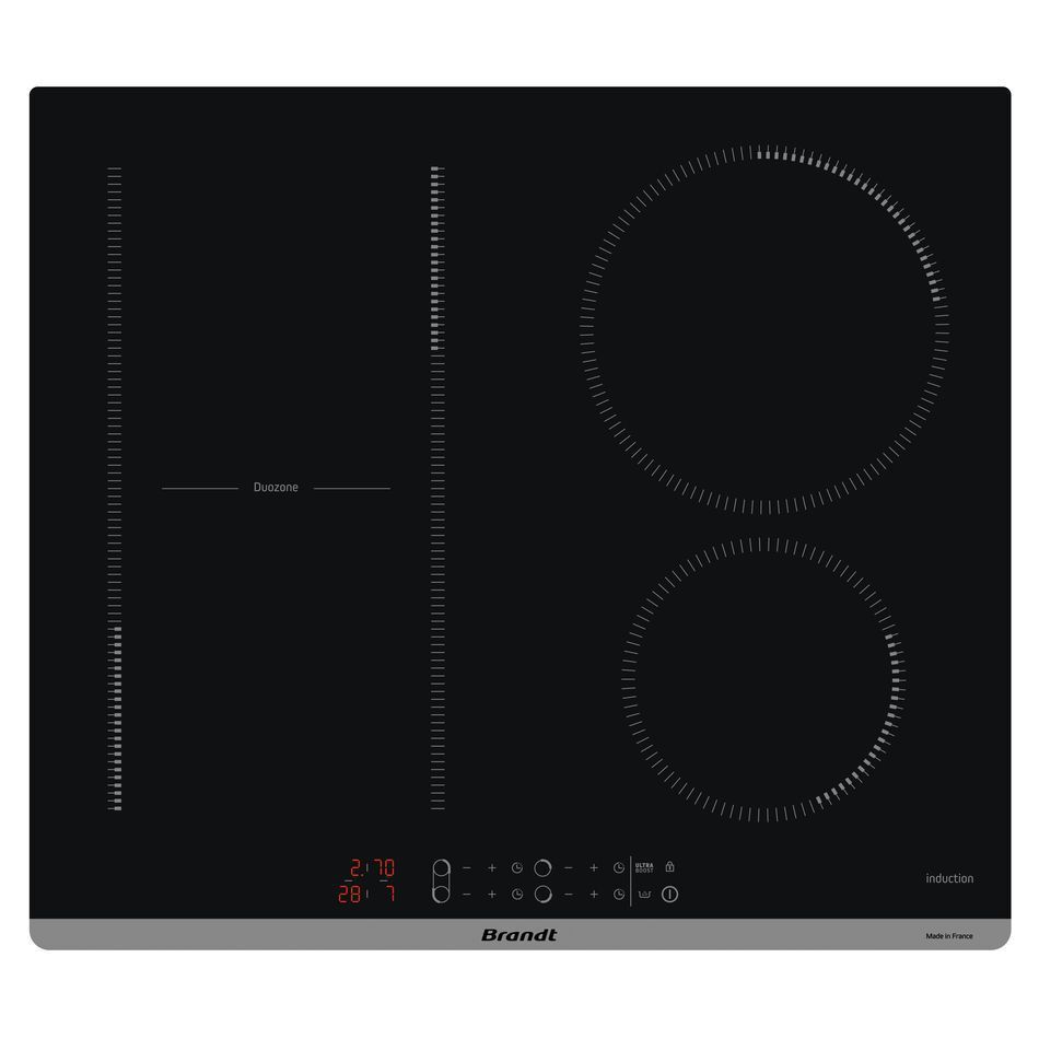 Изображение товара Индукционная варочная панель Brandt BPI164DUB 58 см 4 конфорки цвет черный