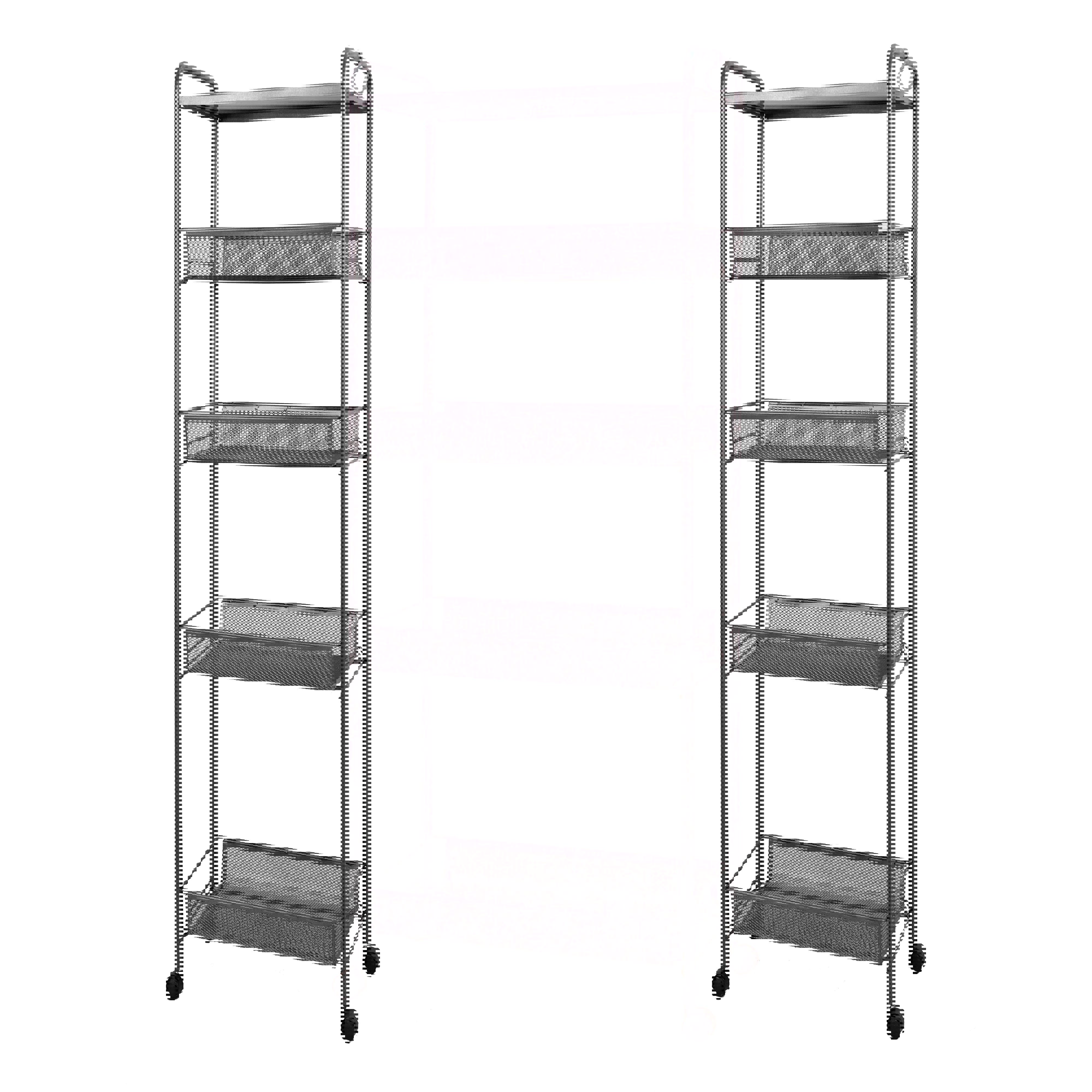 Изображение товара Металлический стеллаж ЗМИ Ладья 25КС 44x119x25 см сталь графит