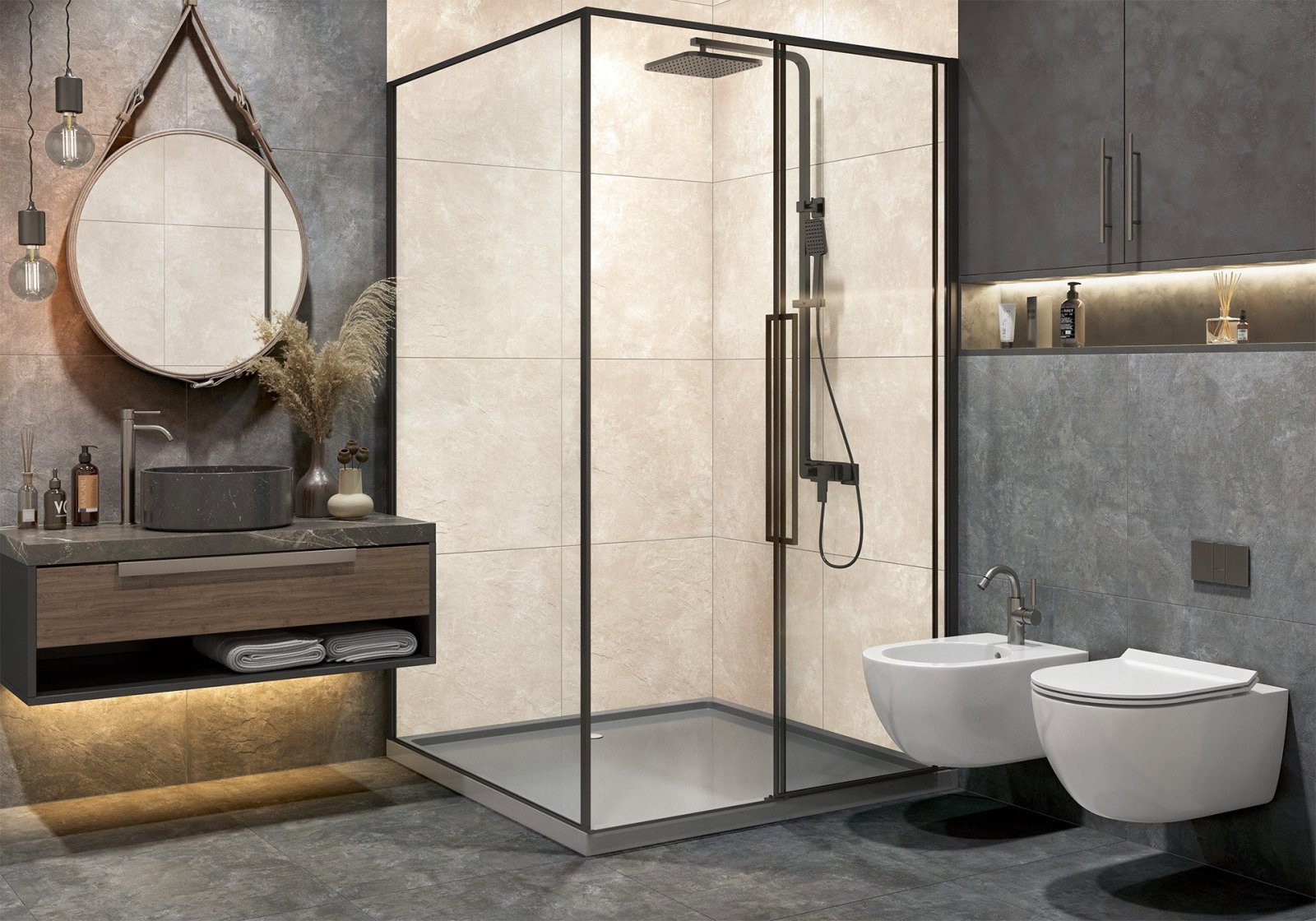 Изображение товара Плитка Alma ceramica URBAN GFU04URB04R 60х60см 1.8м² цвет бежевый, цена за упаковку