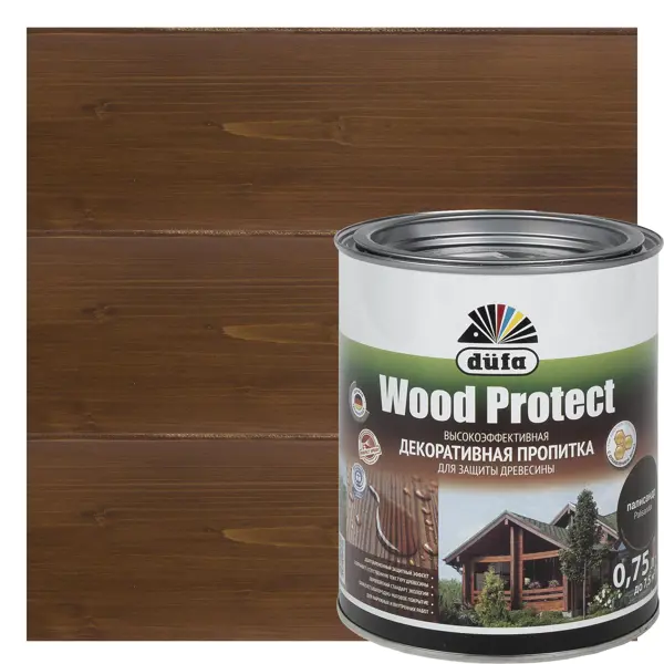 Фото Антисептик Dufa Wood Protect цвет палисандр 0.75 л