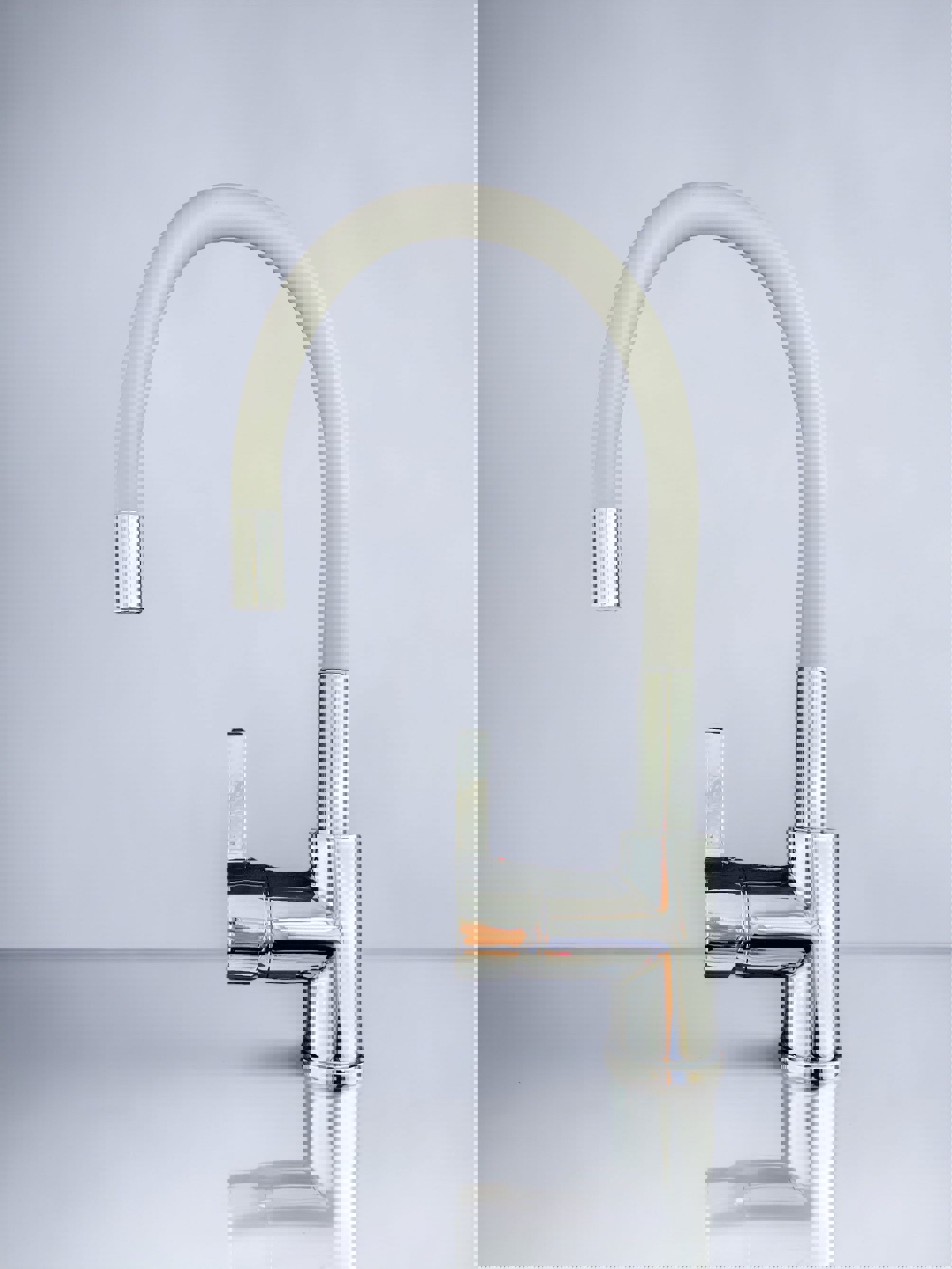 Изображение товара Смеситель для кухни однорычажный Oute T9213B-5 излив 25 см цвет серый