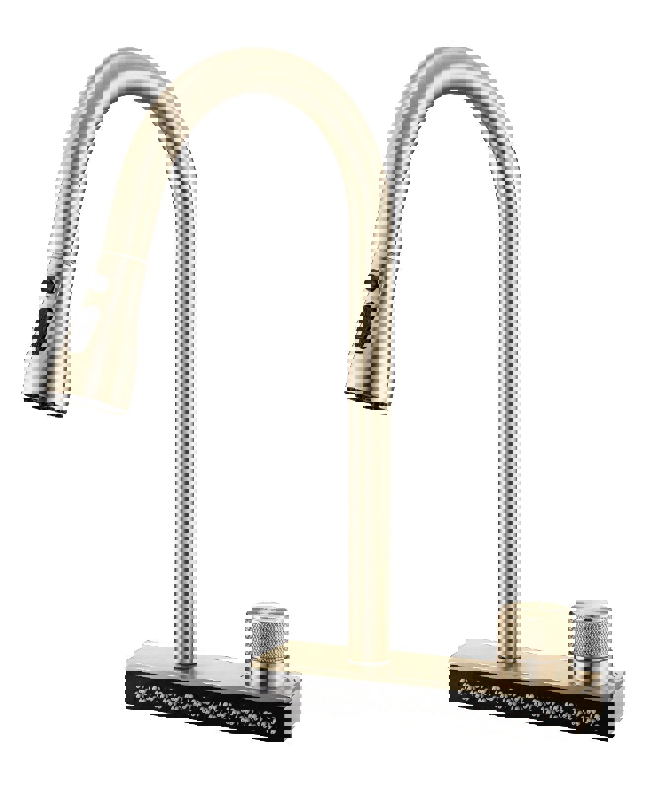 Изображение товара Смеситель OUTE T708J однорычажный с вытяжным изливом 40 см золото