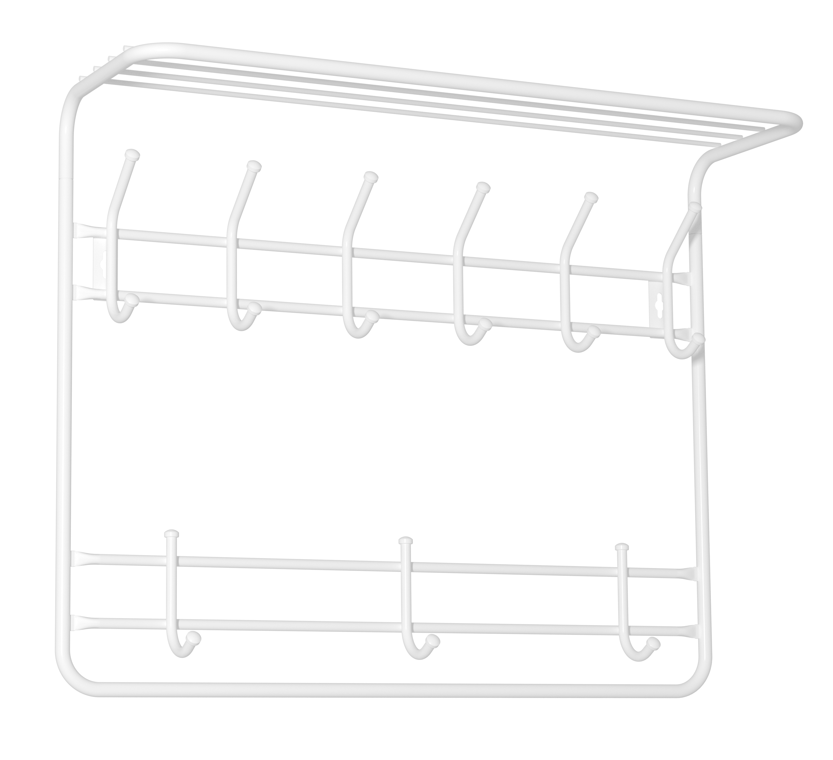 Изображение товара Вешалка Зми 80x58x22 см с 8 крючками и полкой для одежды и аксессуаров