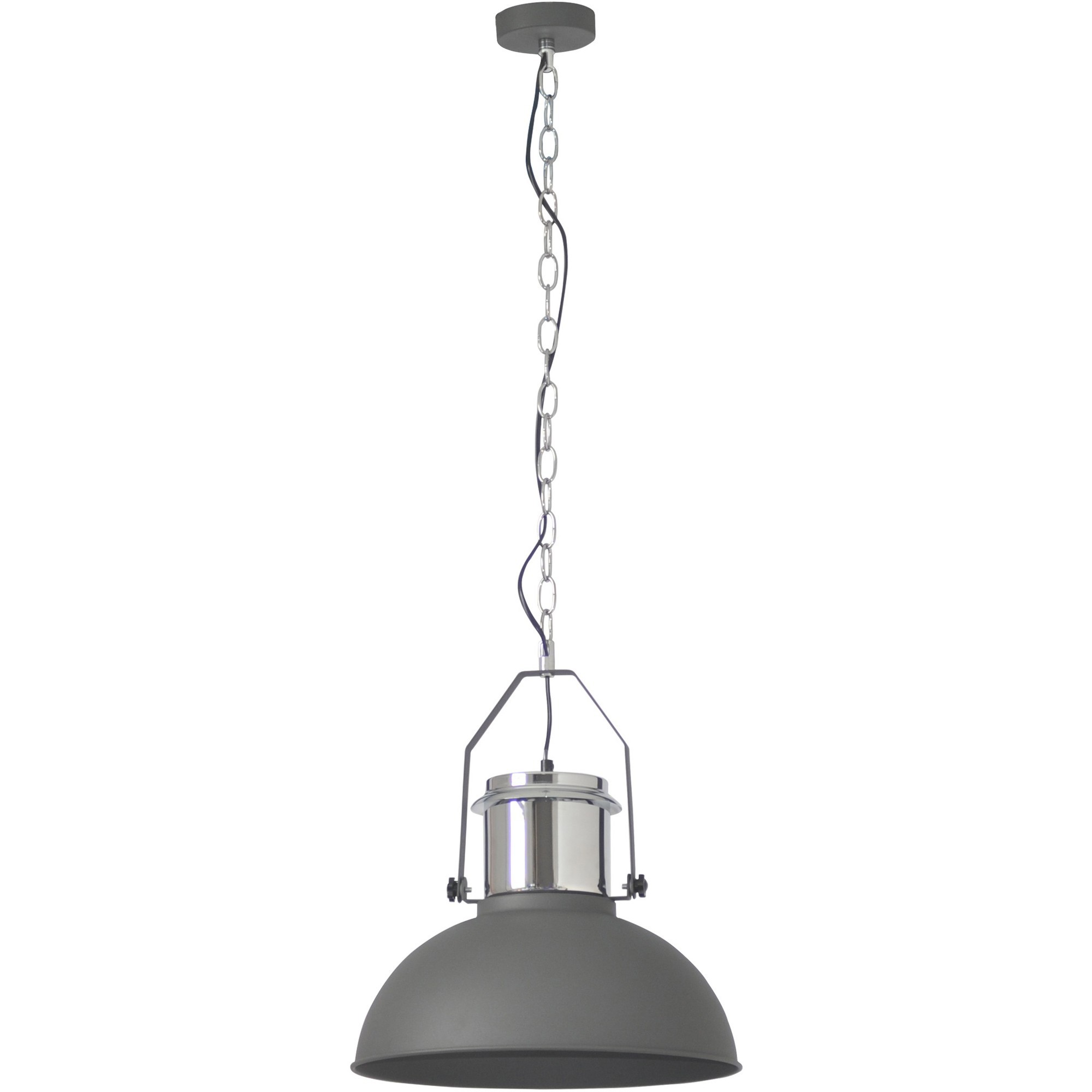 Изображение товара Подвесной светильник Inspire Ted 1xE27 60 Вт 38 см металл серый стиль лофт