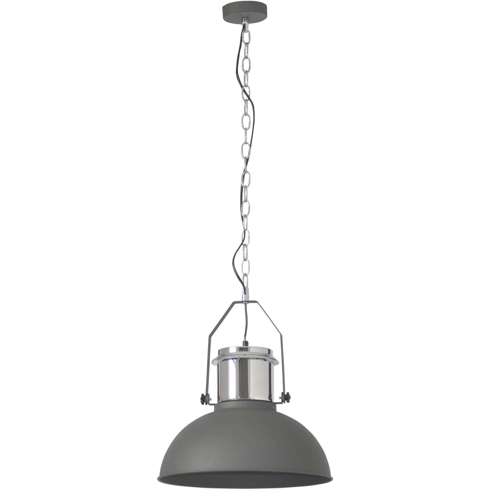 Подвесной светильник Inspire Ted 1xE27x60 Вт 38 см металл серый