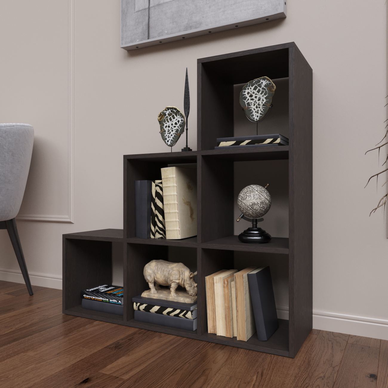 Изображение товара Стеллаж с полками Rimsten 96x96x30 см венге ЛДСП многофункциональный