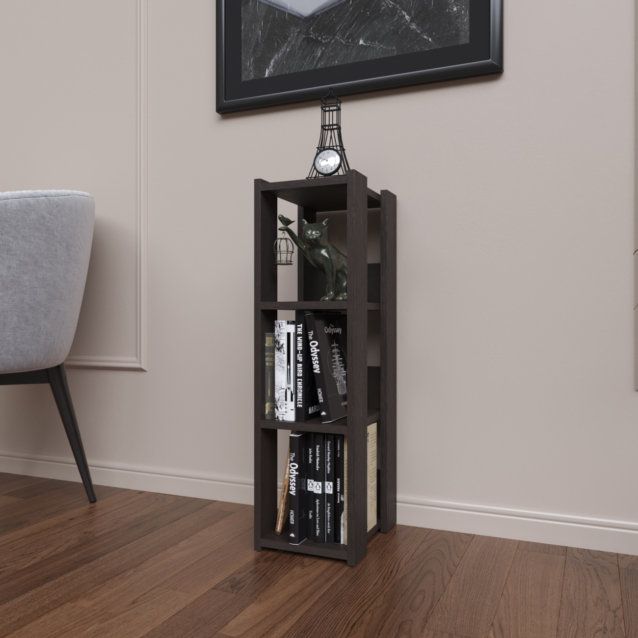 Изображение товара Стеллаж с полками Rimsten 23x80x30 см ЛДСП цвет венге Изображение товара Стеллаж с полками Rimsten 23x80x30 см ЛДСП цвет венге