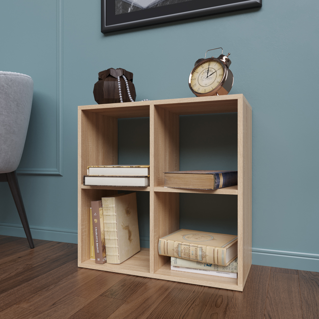 Изображение товара Стеллаж с полками Rimsten 65x65x30 см из ЛДСП цвет дуб