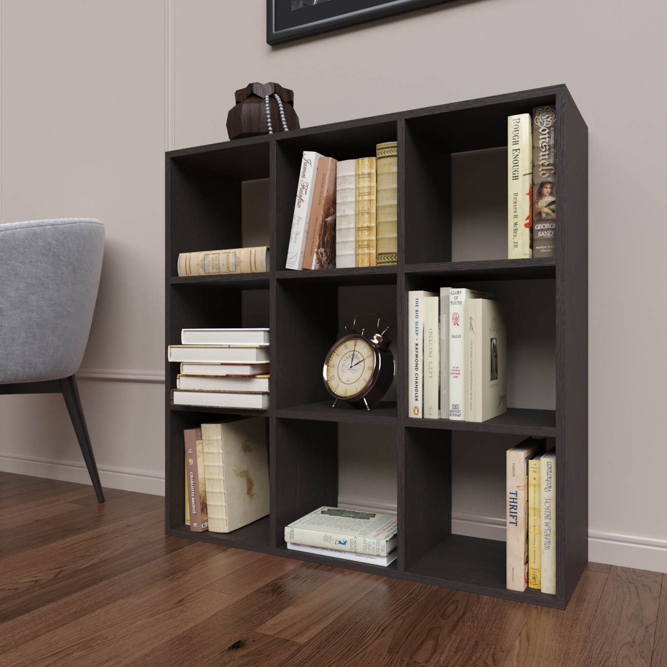 Изображение товара Стеллаж с полками Rimsten 96x30x96 см ЛДСП цвет венге для дома и офиса