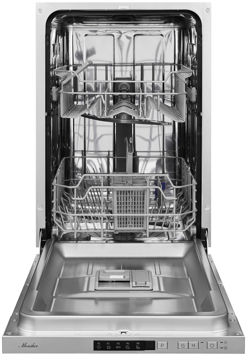 Изображение товара Встраиваемая посудомоечная машина Monsher md 4501 45 см 5 программ цвет серебристый