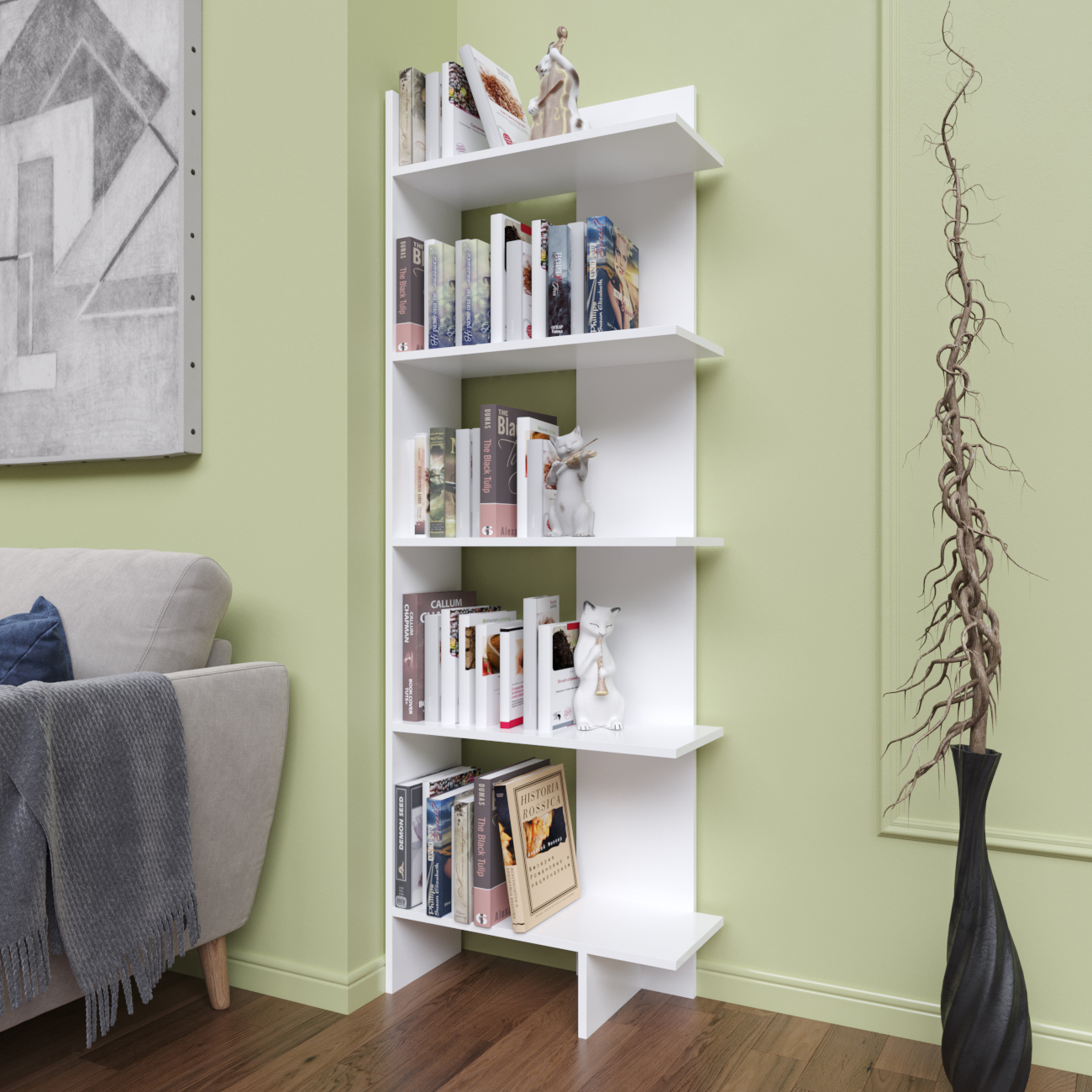 Изображение товара Стеллаж Rimsten Белый 60x175x25 см ЛДСП