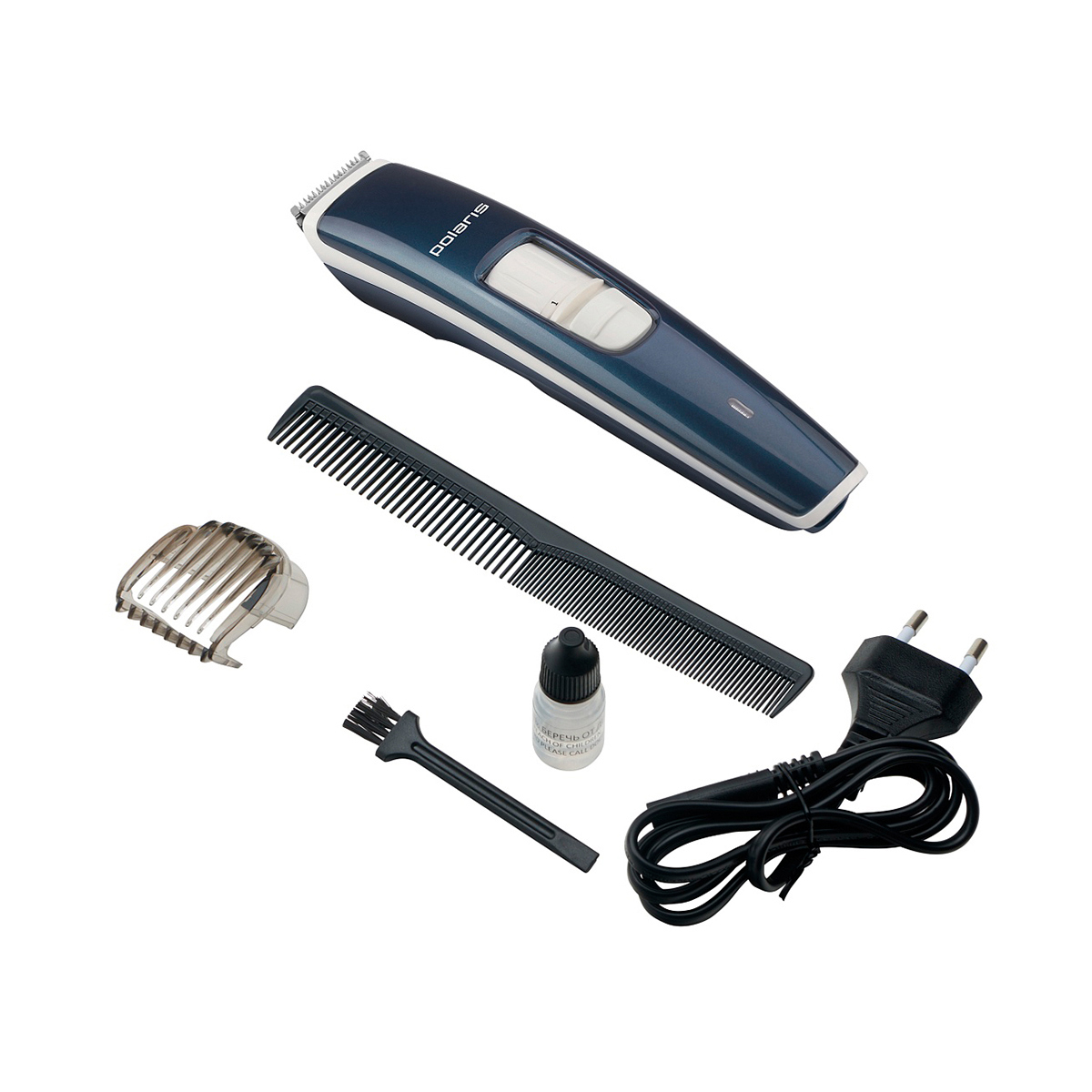 Изображение товара Машинка для стрижки Polaris PHC 1102R аккумуляторная с насадкой и насадками