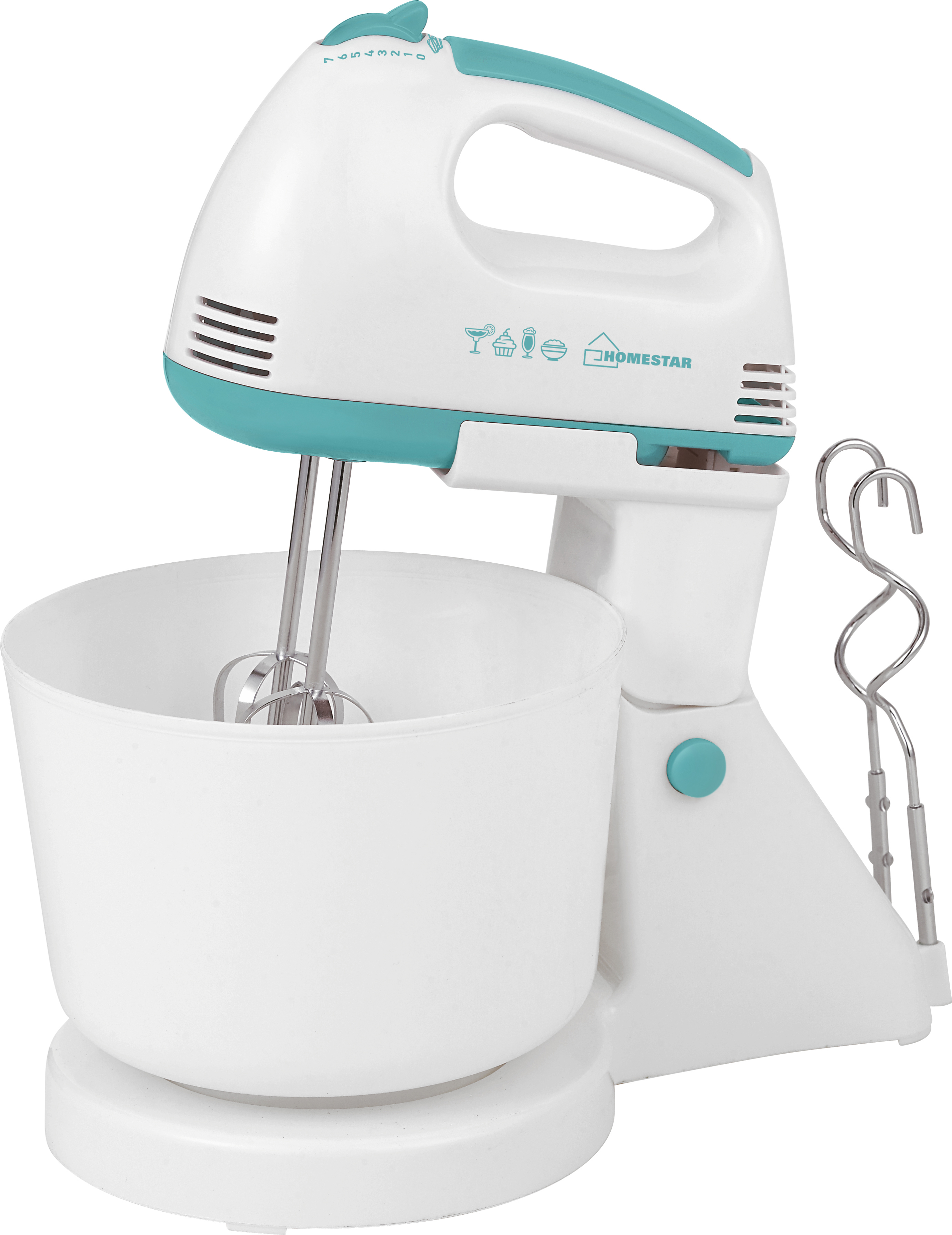 Изображение товара Миксер планетарный Homestar HS-2006 150 Вт цвет синий Изображение товара Миксер планетарный Homestar HS-2006 150 Вт цвет синий