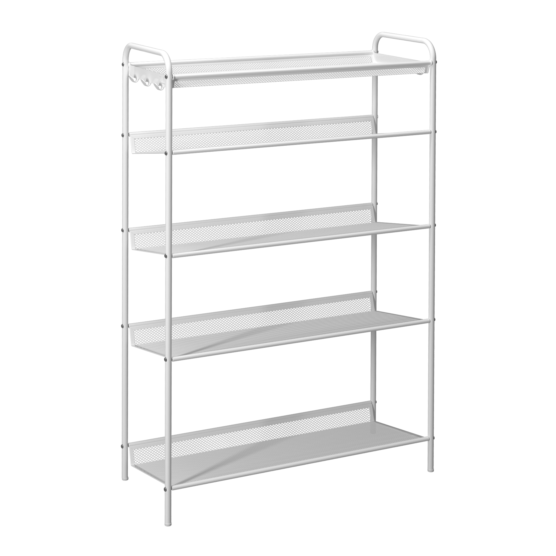 Изображение товара Обувница Зми 65x106x27 см 5 полок металл цвет белый