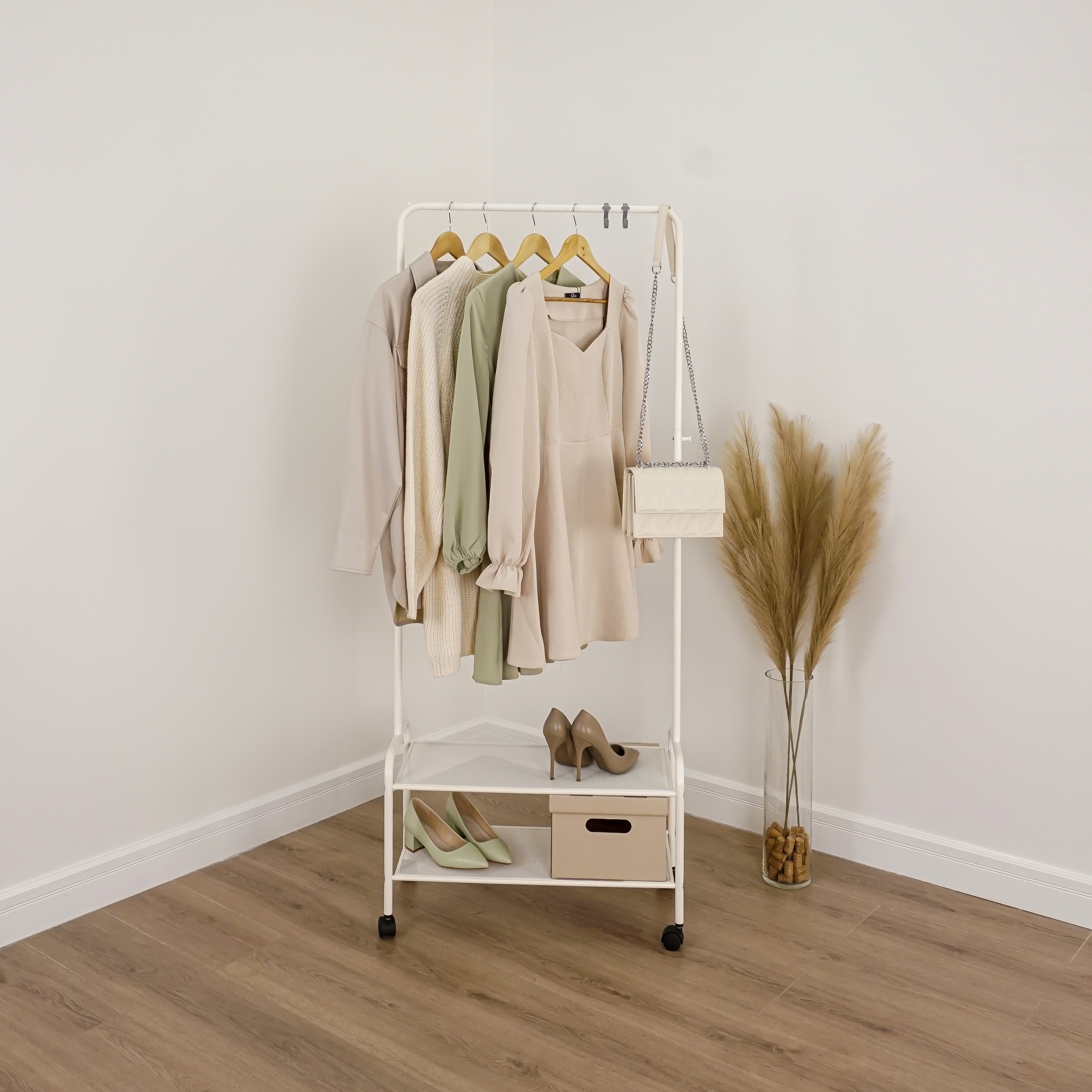 Изображение товара Напольная вешалка Зми Валенсия 22м 70x162x31 см Металл цвет белый