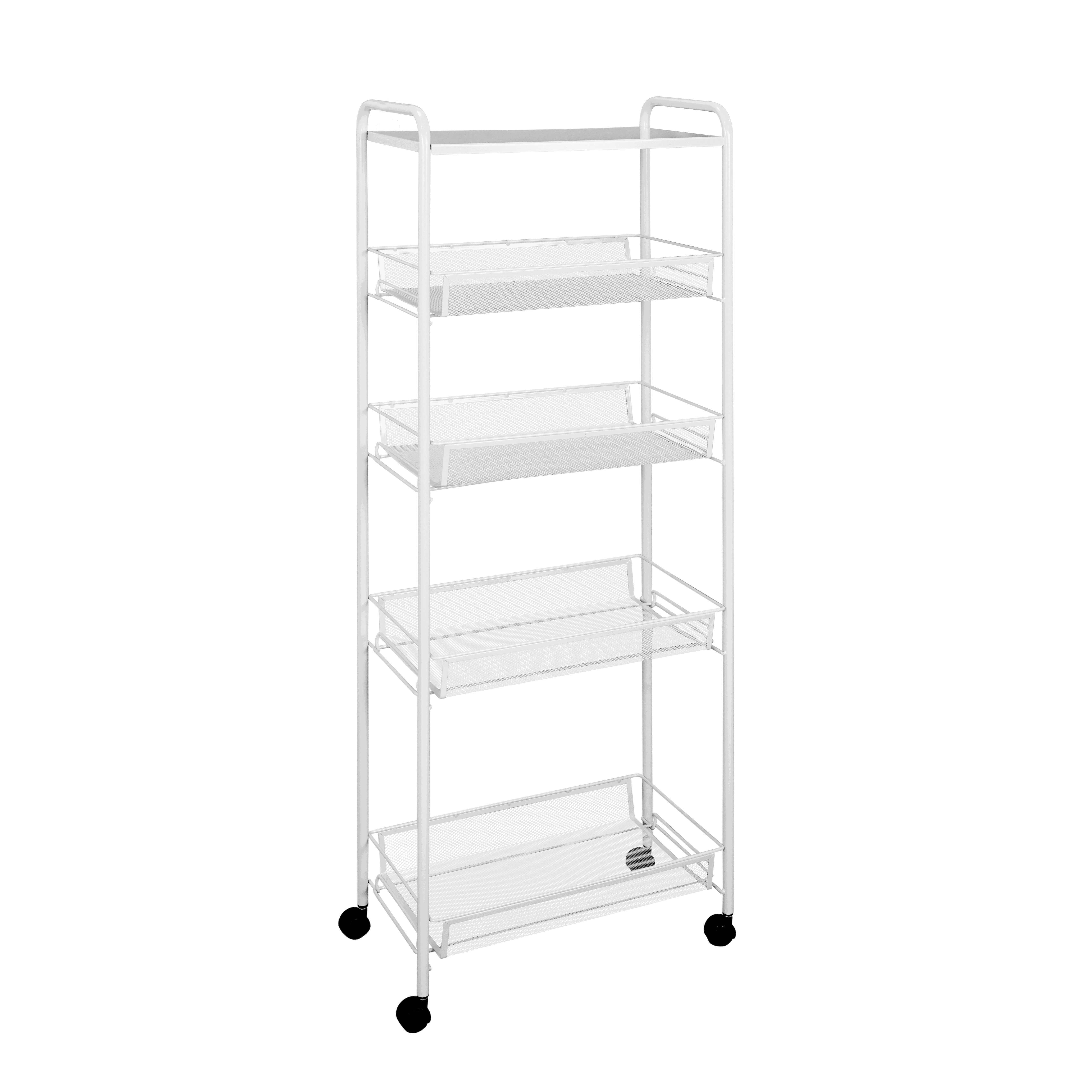 Изображение товара Стеллаж с секциями Зми 44x119x25 см металлический белый для дома офиса