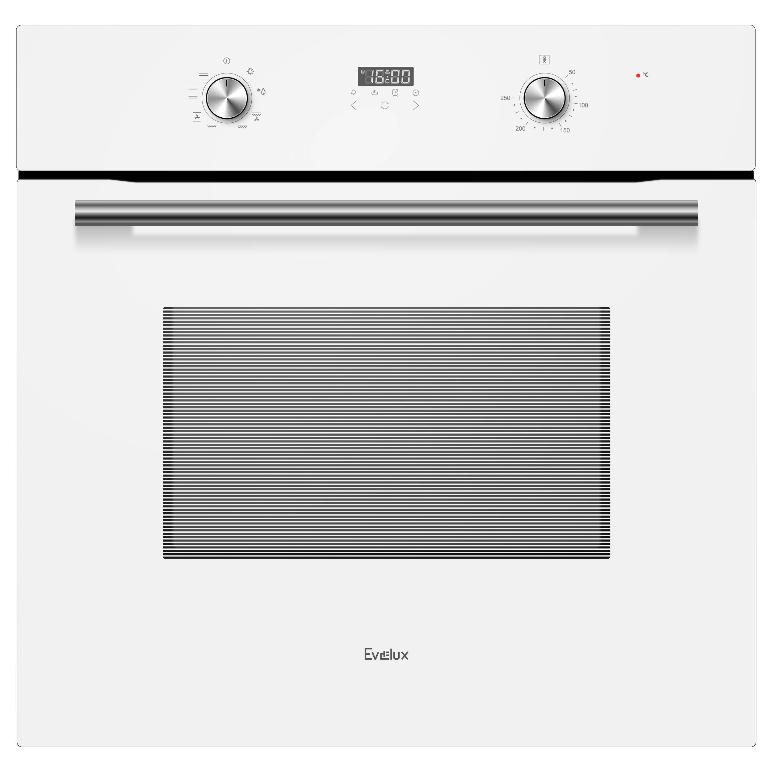 Изображение товара Электрический духовой шкаф Evelux Eo 630 pw 60x57.5x59.5 см цвет белый