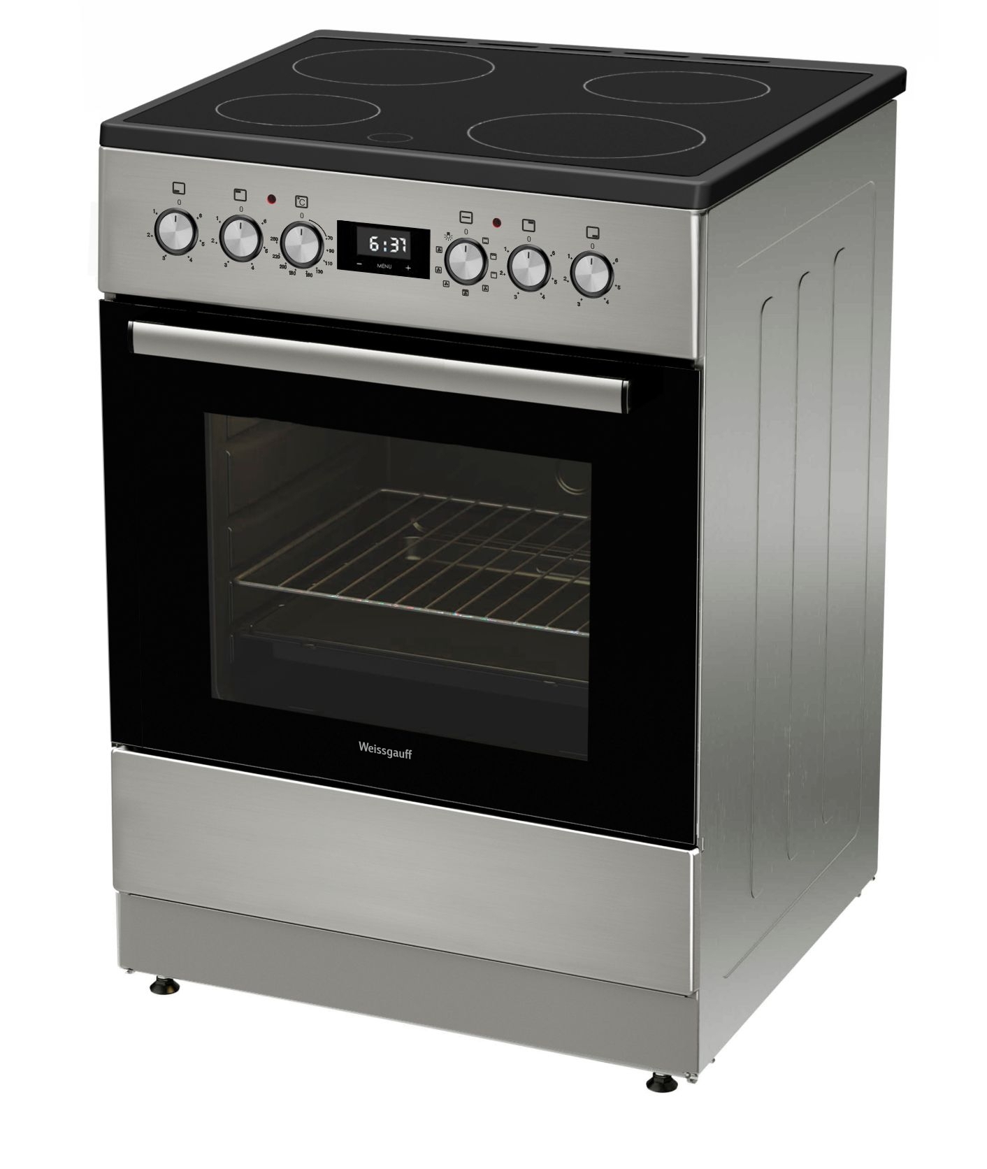 Электрическая плита с духовкой Weissgauff WES E12V15 SE 60x85x60 см ...