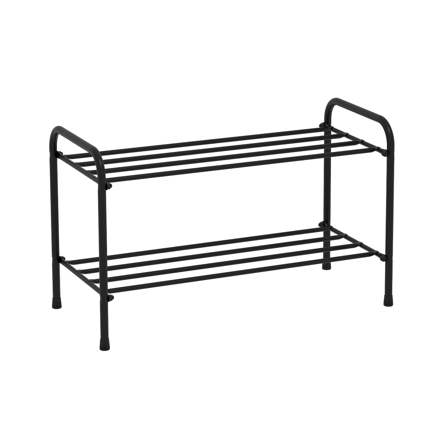 Изображение товара Обувница Зми Альфа 22 65x40x30 см черная для 6 пар обуви металлоконструкция