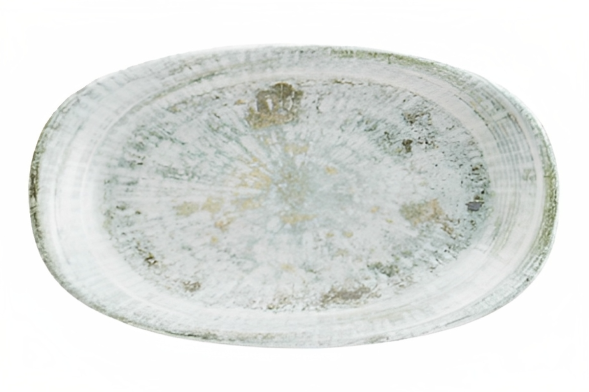 Изображение товара Блюдо сервировочное Bonna Odette 19x4x34 см фарфор серое овальное для профессиональной кухни