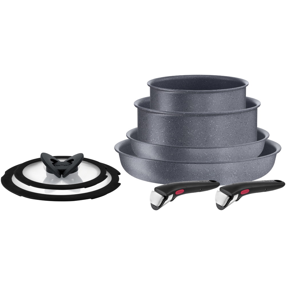 Изображение товара Набор посуды TEFAL L3969153 8 предметов алюминий серый для плиты и духовки