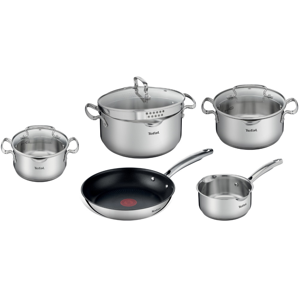 Изображение товара Набор посуды Tefal G732S855 8 предметов из нержавеющей стали с титановым покрытием