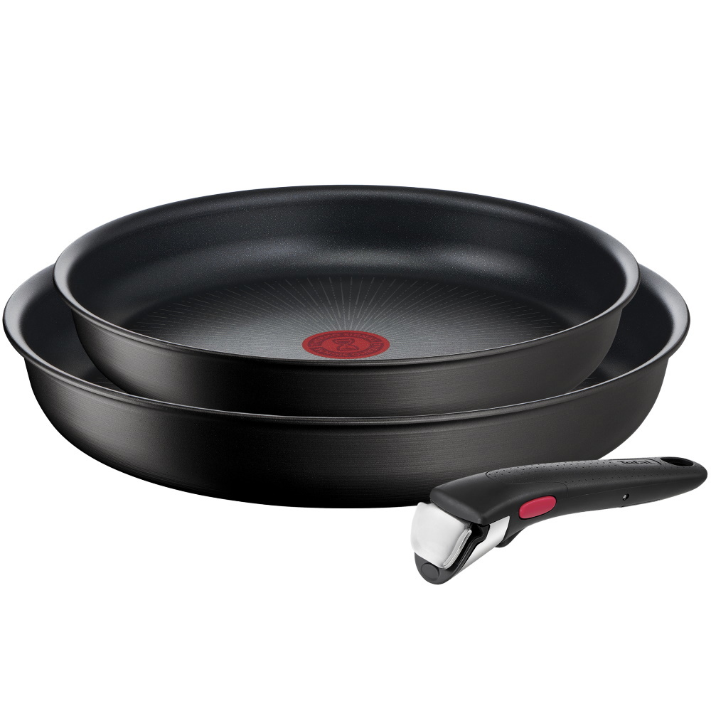 Изображение товара Набор посуды Tefal Ingenio Unlimited 3 предмета алюминий черный для плиты и духовки