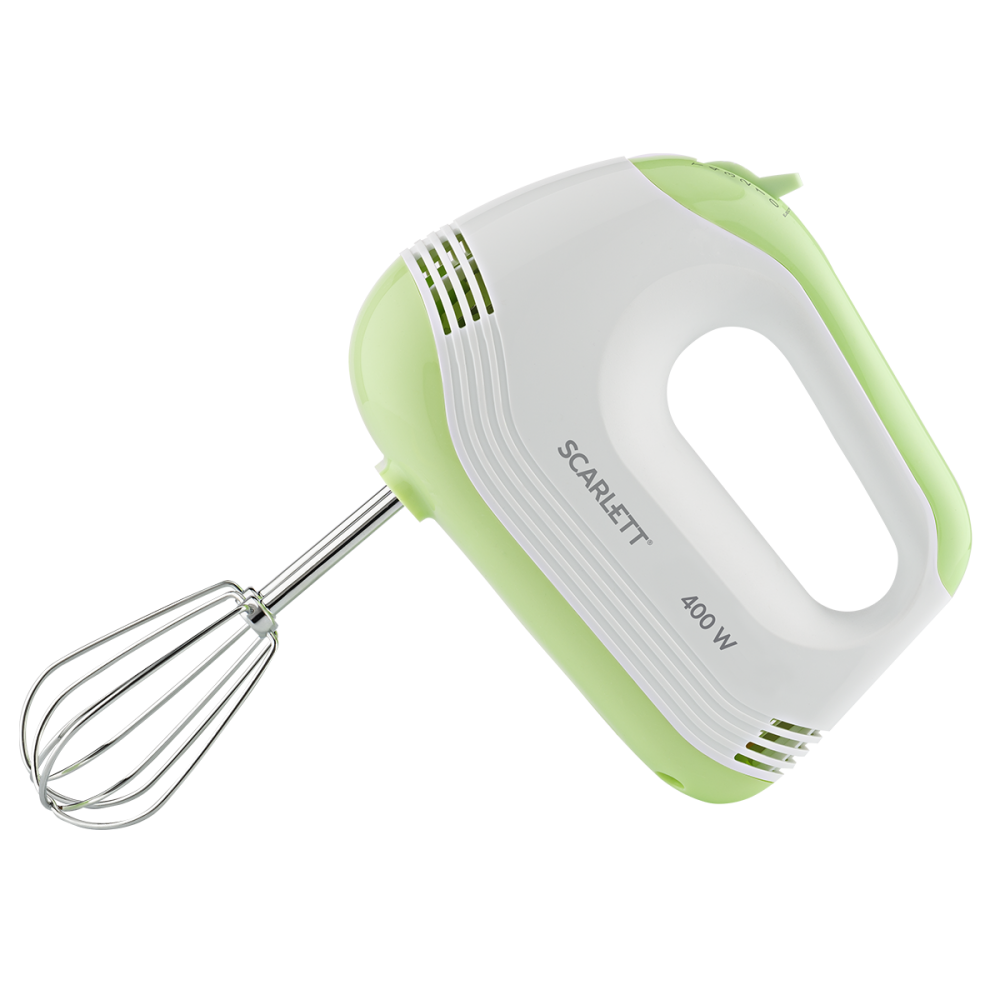 Изображение товара Ручной миксер Scarlett SC-HM40S15 400 Вт 5 скоростей белый