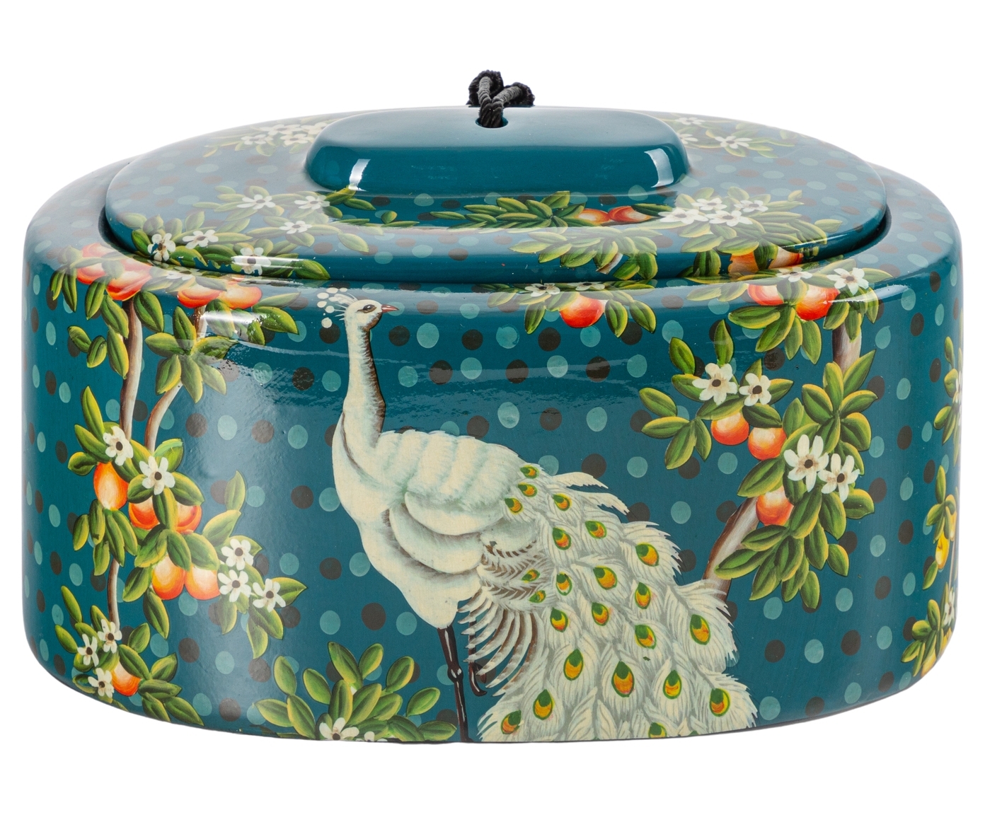 Изображение товара Шкатулка ГЛАСАР 58-063, синяя, 16x19 см