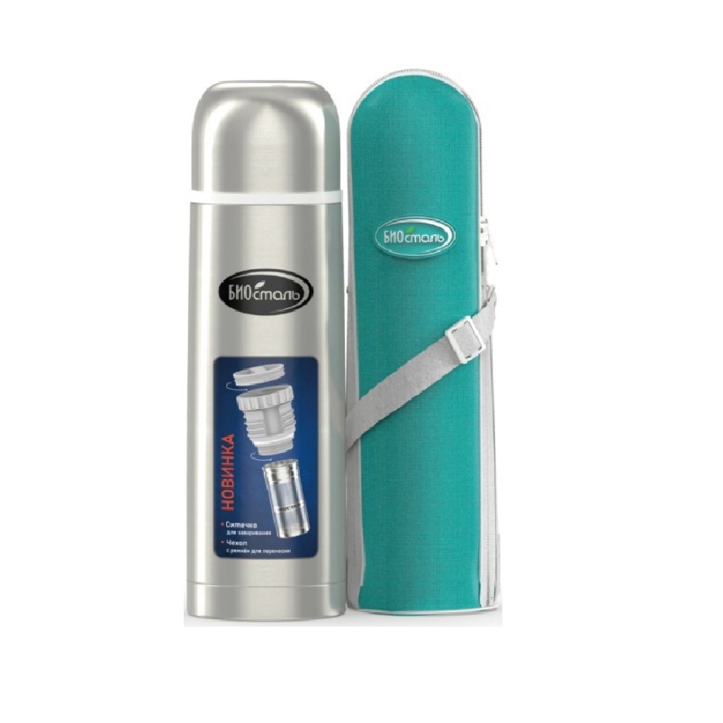 Изображение товара Термос 750 мл Biostal NB-750BZ колба из нержавеющей стали цвет серый