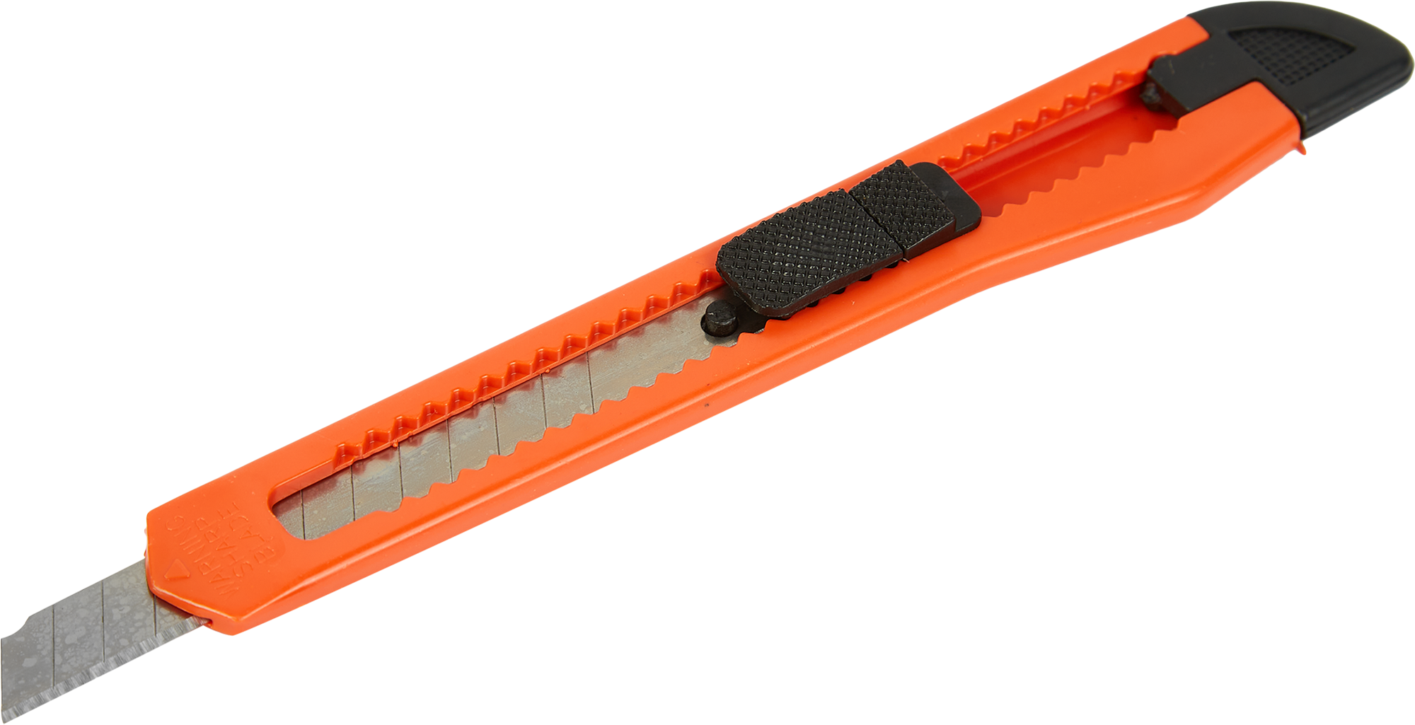 Изображение товара Нож строительный 3934 пластиковый корпус сегментное лезвие 9 мм