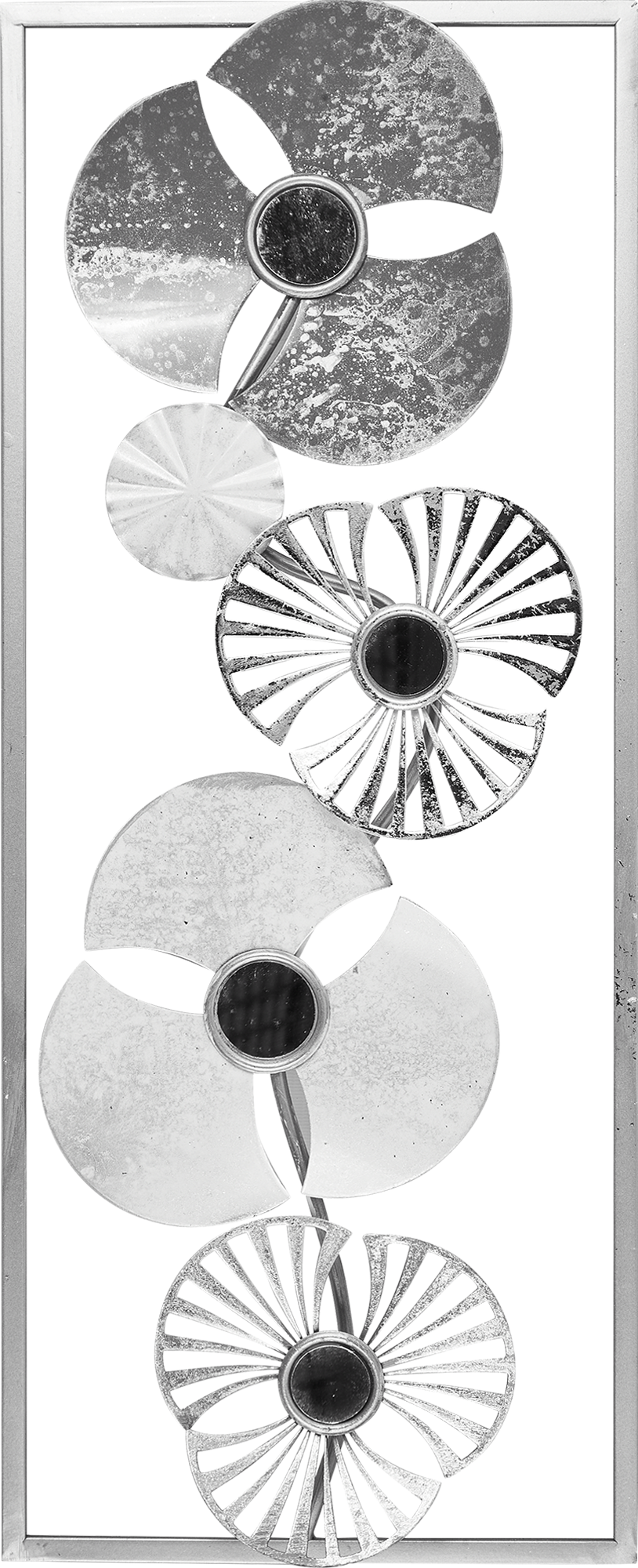 Изображение товара Atmosphera Панно Цветы 25x3x61 см — настенный декоративный металл