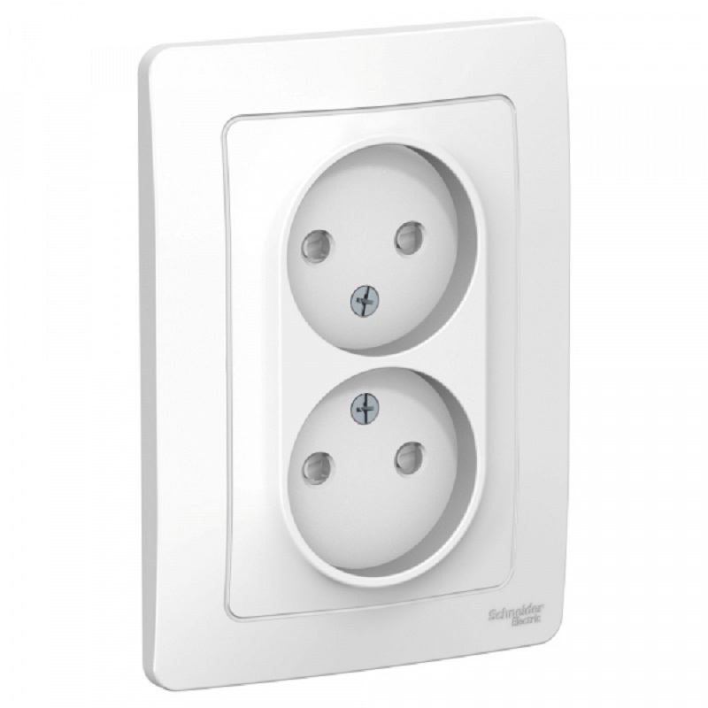 Изображение товара Розетка двойная встраиваемая Systeme Electric Blanca BLNRS000121 цвет белый 1 шт
