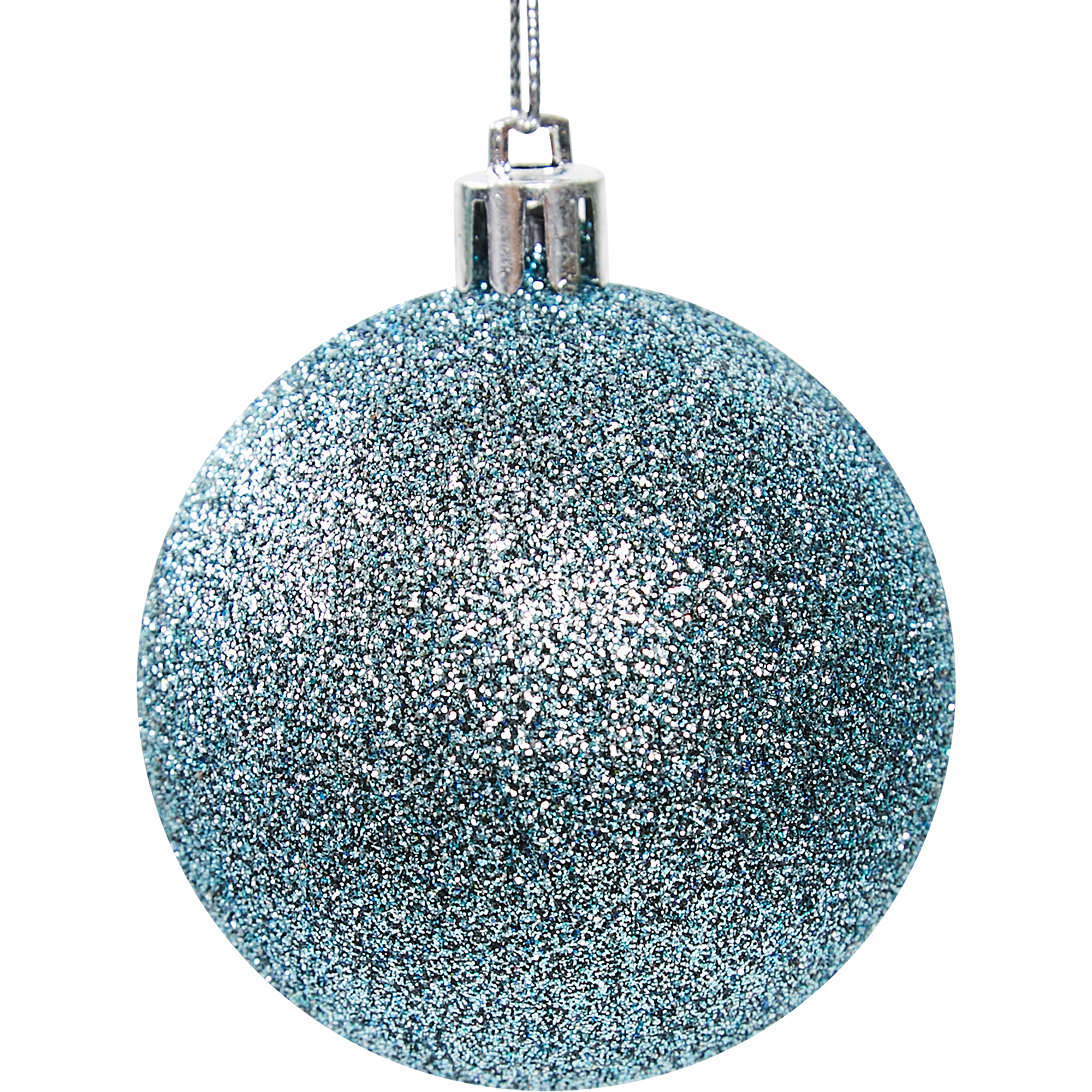 Изображение товара Набор новогодних шаров Christmas синий 6 см 18 шт праздничное украшение