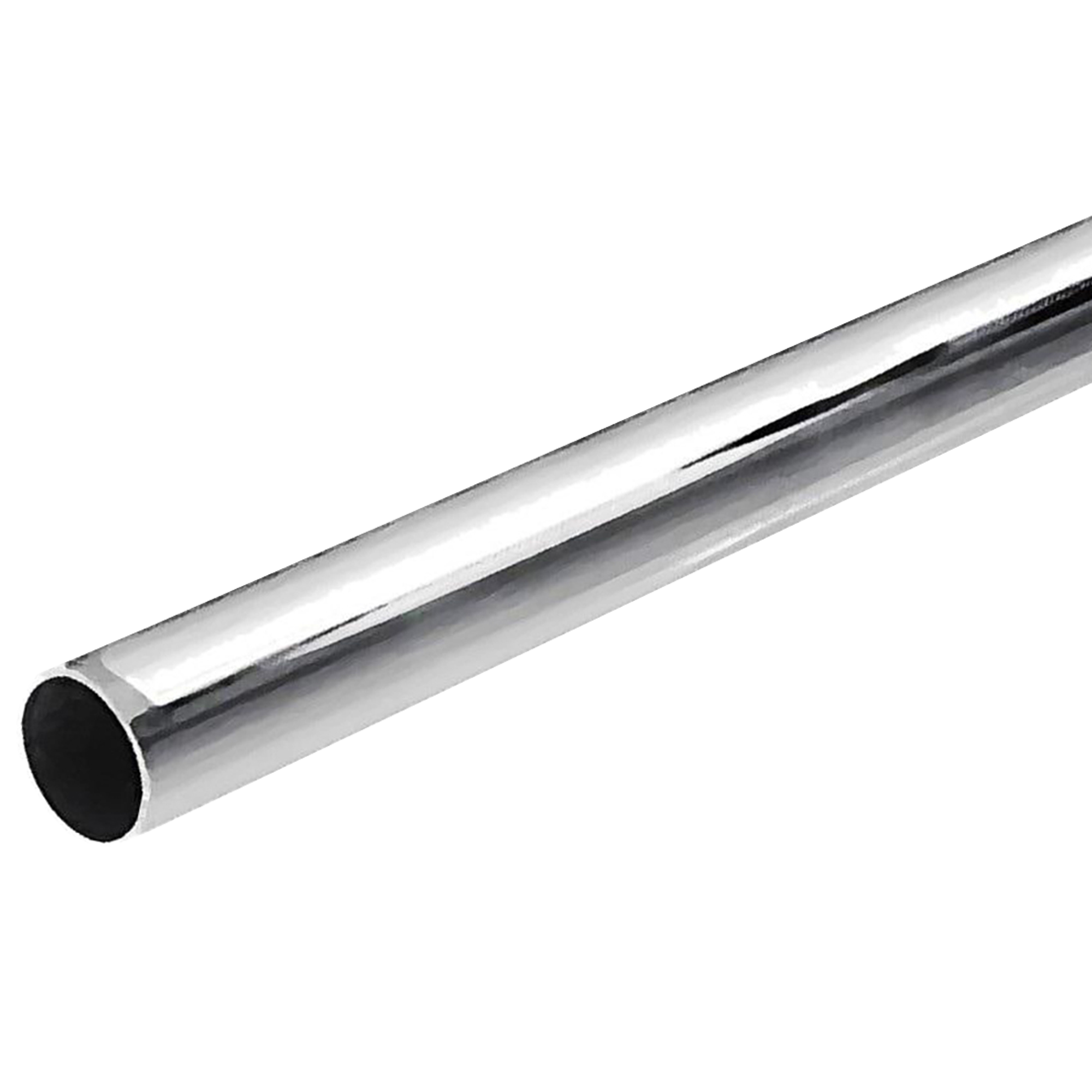 Изображение товара Труба круглая ⌀25 мм L-3000 мм 0.6 мм хром