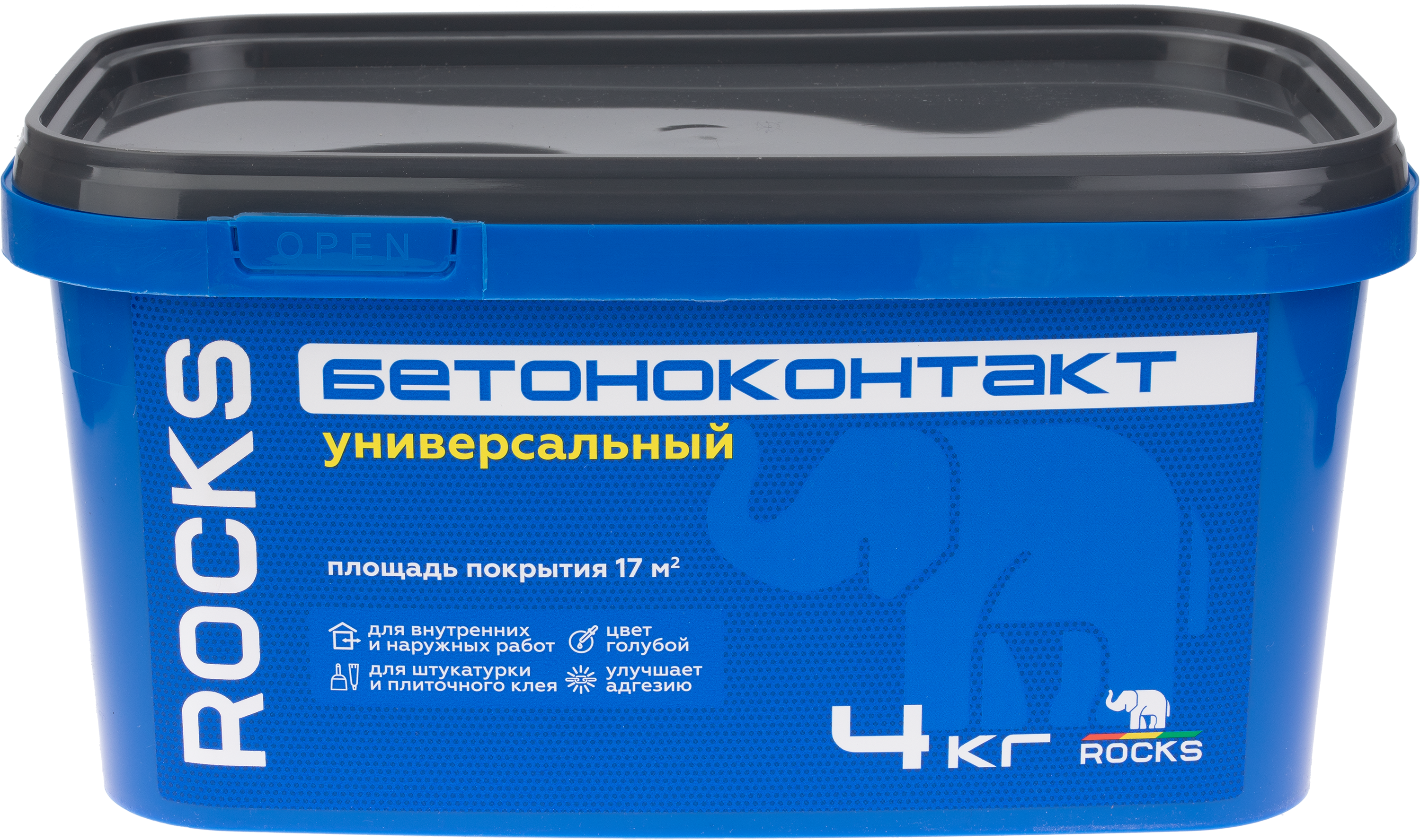 Изображение товара Грунтовка бетонконтакт ROCKS универсальная 4 кг для гладких оснований
