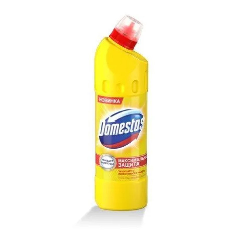 Изображение товара Средство чистящее универсальное Domestos 67320692 лимонная свежесть 24 часа 500мл Изображение товара Средство чистящее универсальное Domestos 67320692 лимонная свежесть 24 часа 500мл