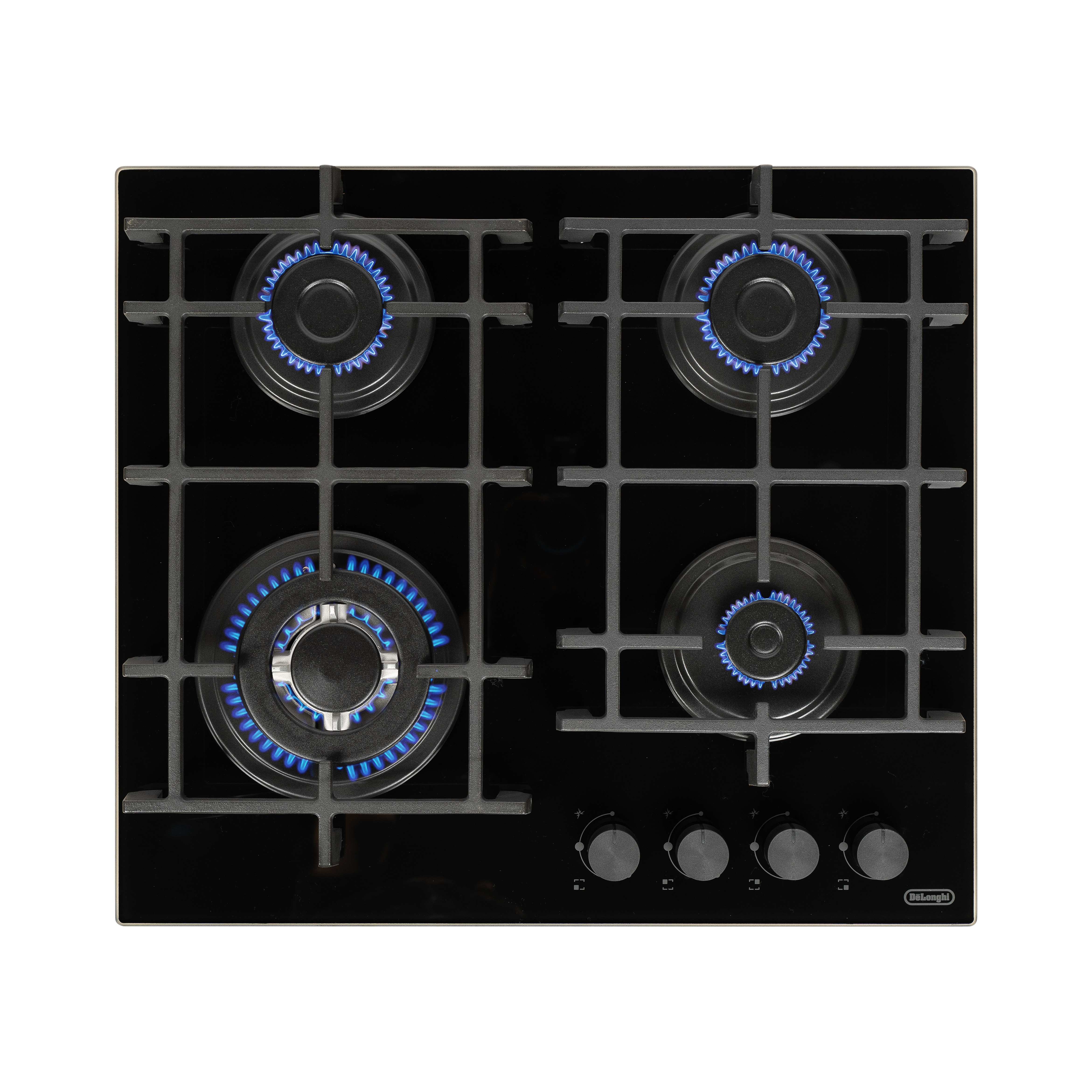 Изображение товара Газовая варочная панель Delonghi GRAZIA 6GW NB 58 см 4 конфорки цвет черный