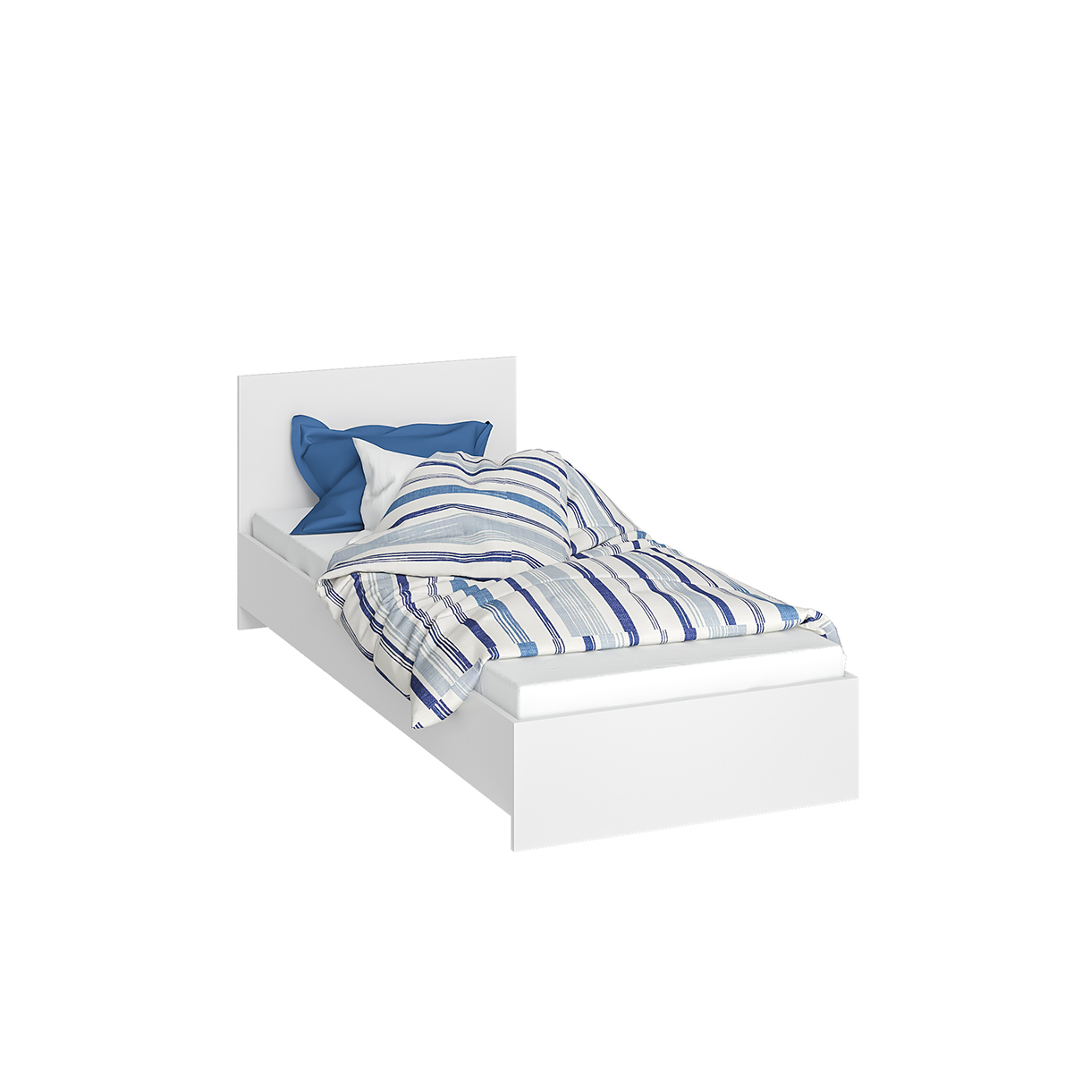 Изображение товара Кровать Интерьер-центр Ронда 80x200 см ЛДСП цвет белое дерево