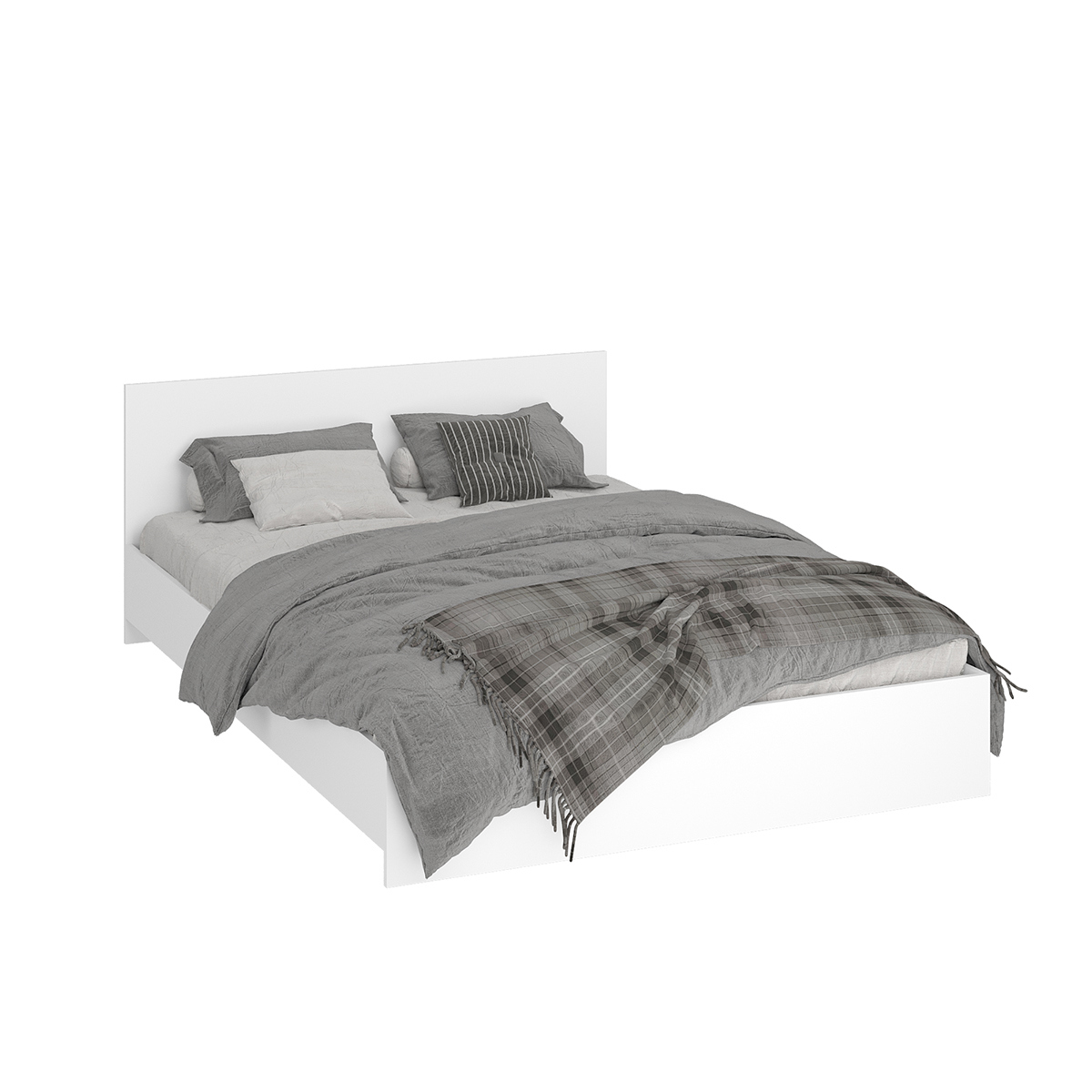 Изображение товара Кровать интерьера-центр Ронда 140x200 см белое дерево минимализм Россия