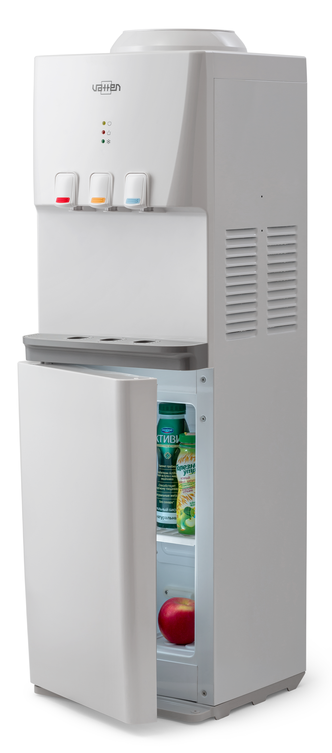 Изображение товара Напольный кулер для воды Vatten V46WKB с холодильником и тремя кранами