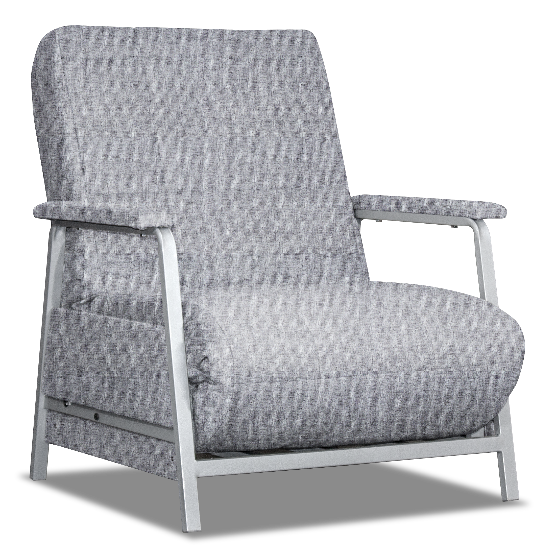 Изображение товара Кресло-кровать Мюнхен от PLAMS серого цвета с трансформируемой функцией 89x97x55 см