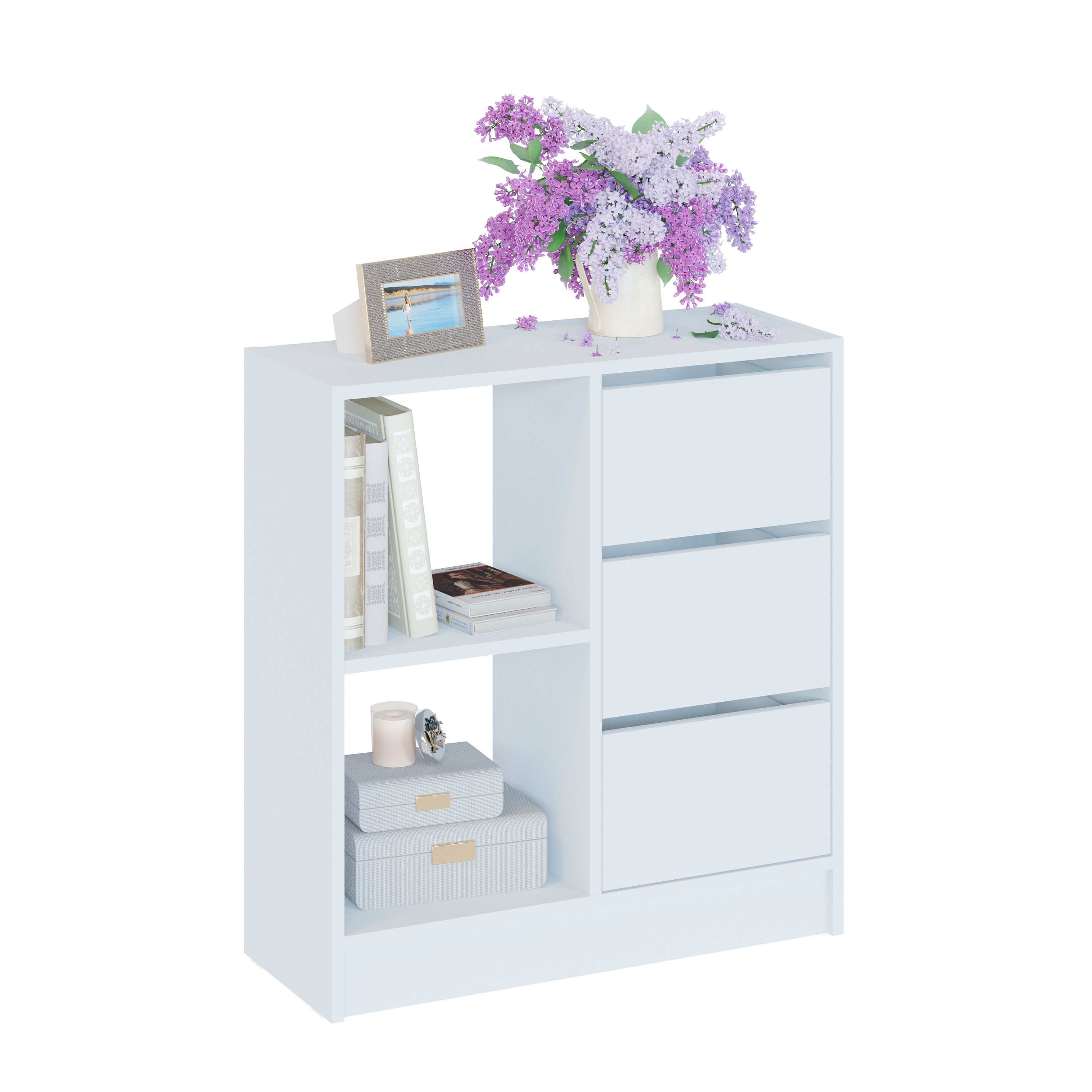 Изображение товара Комод Сокол-т Т-1 3 ящика 70x27.3x75 см ЛДСП цвет белый