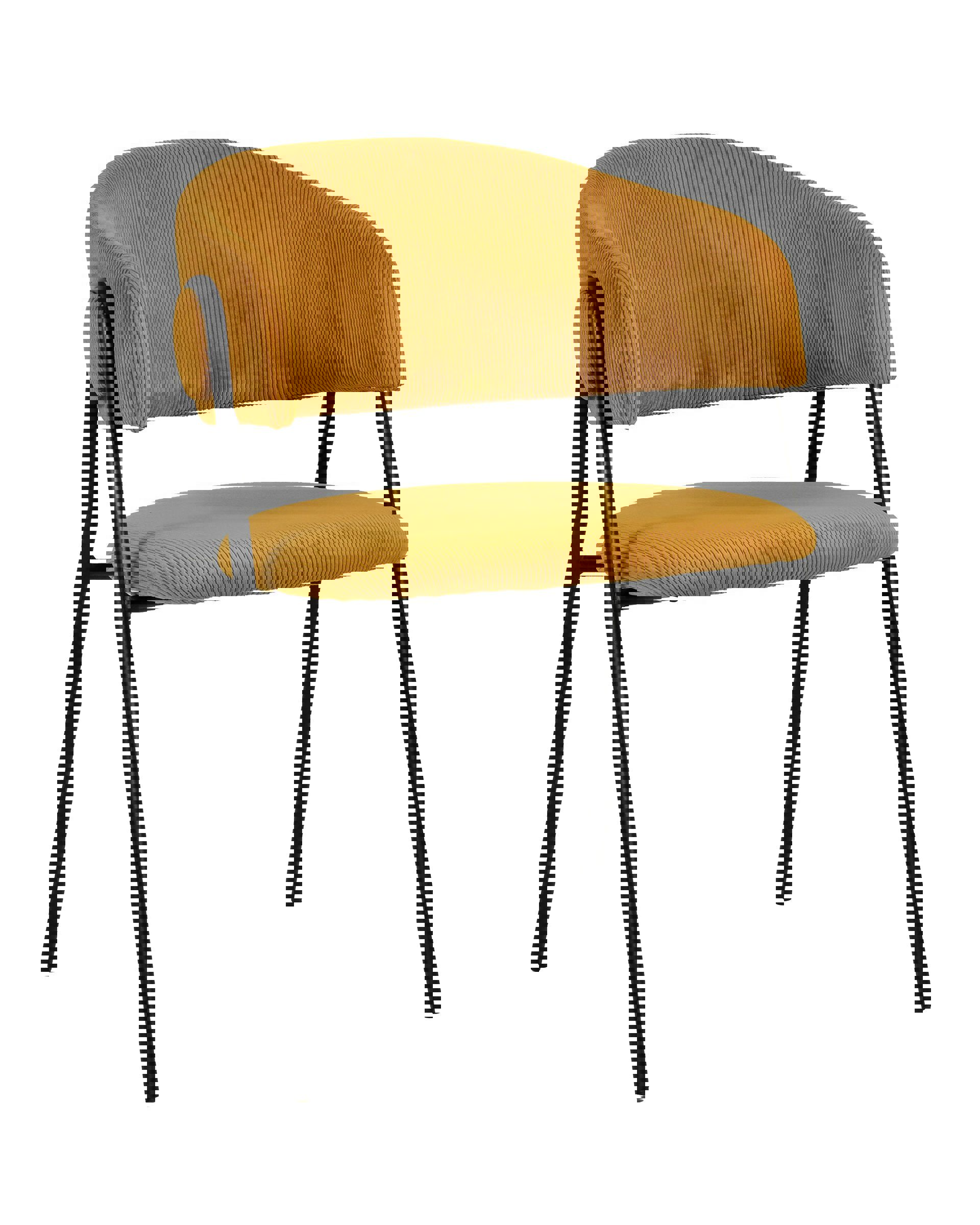 Изображение товара Стул кухонный Стул груп Колин 79x47x57 см велюр цвет горчичный