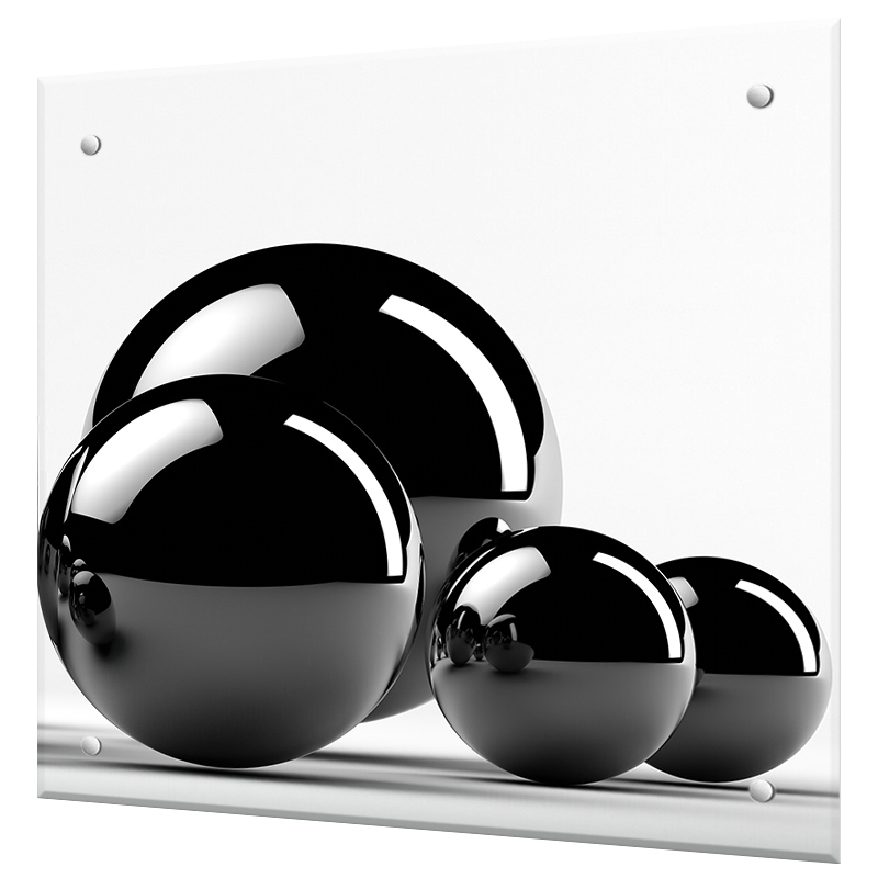 Изображение товара Стеновая панель Borntoprint Шары 60x50x4 см из закаленного стекла для кухни