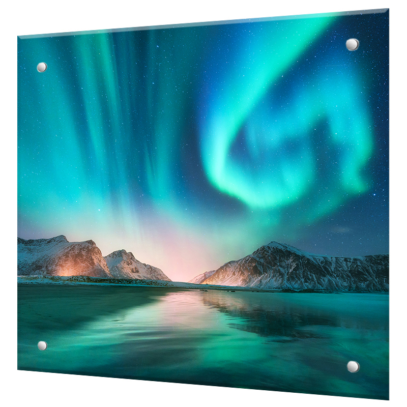 Изображение товара Стеновая панель Borntoprint Норвегия 60x60 см из закаленного стекла