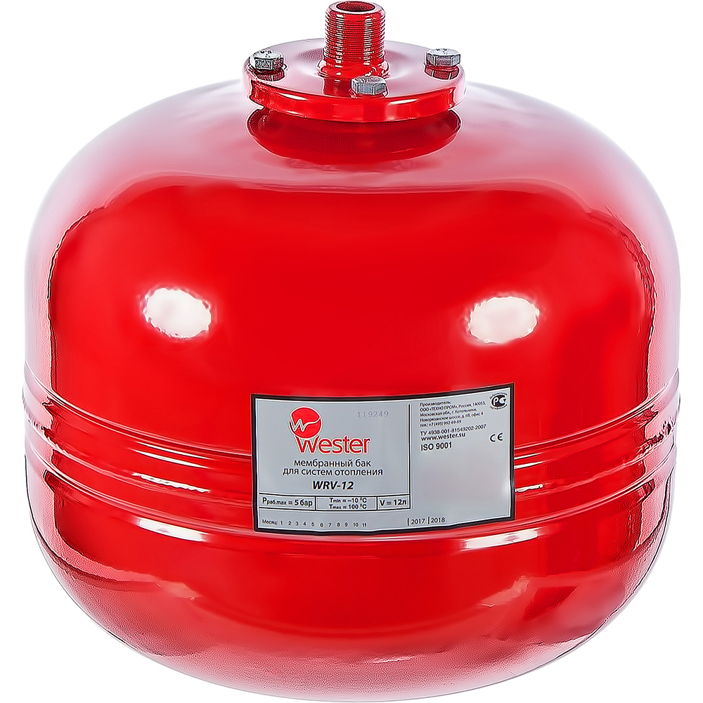 Изображение товара Расширительный бак Wester WRV12 12 л для системы горячего водоснабжения