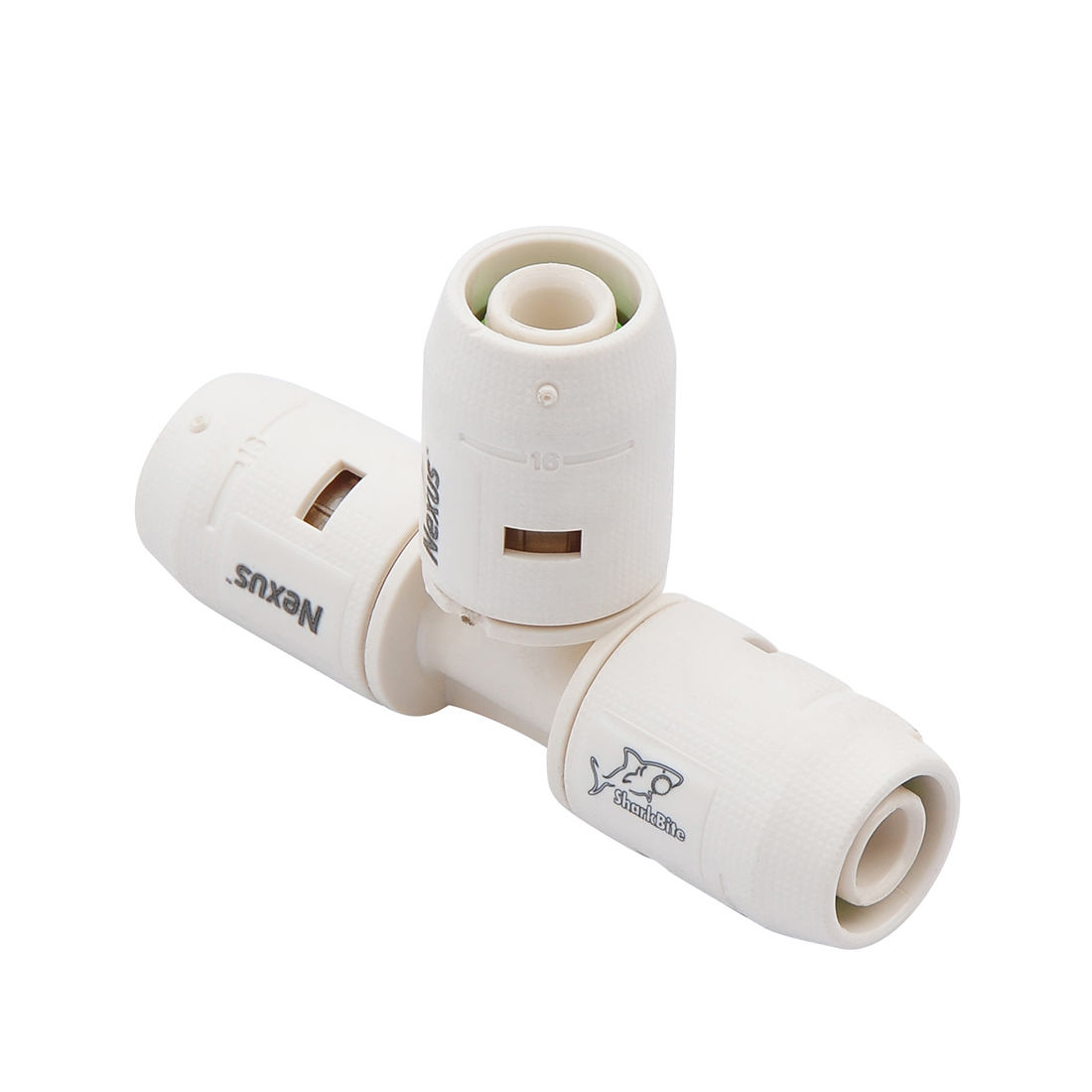 Изображение товара Тройник Sharkbite 16x16 мм полифенилсульфон быстрое соединение для водоснабжения