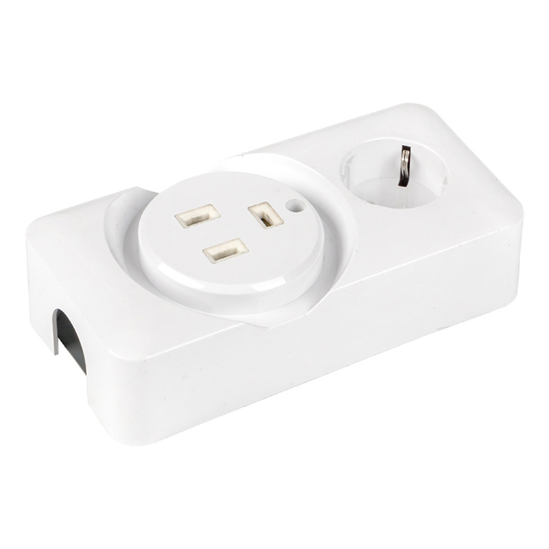 Изображение товара Розетка двойная Ekf AS-250-32/16-O с заземлением 230 В 32 A цвет белый