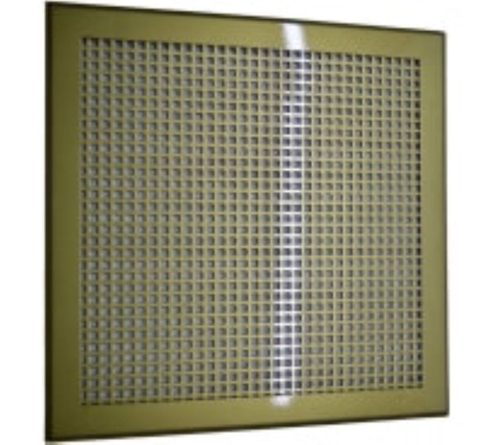 Изображение товара Решетка вентиляционная Шамрай 300x300 мм сталь тип перфорации квадрат цвет хром